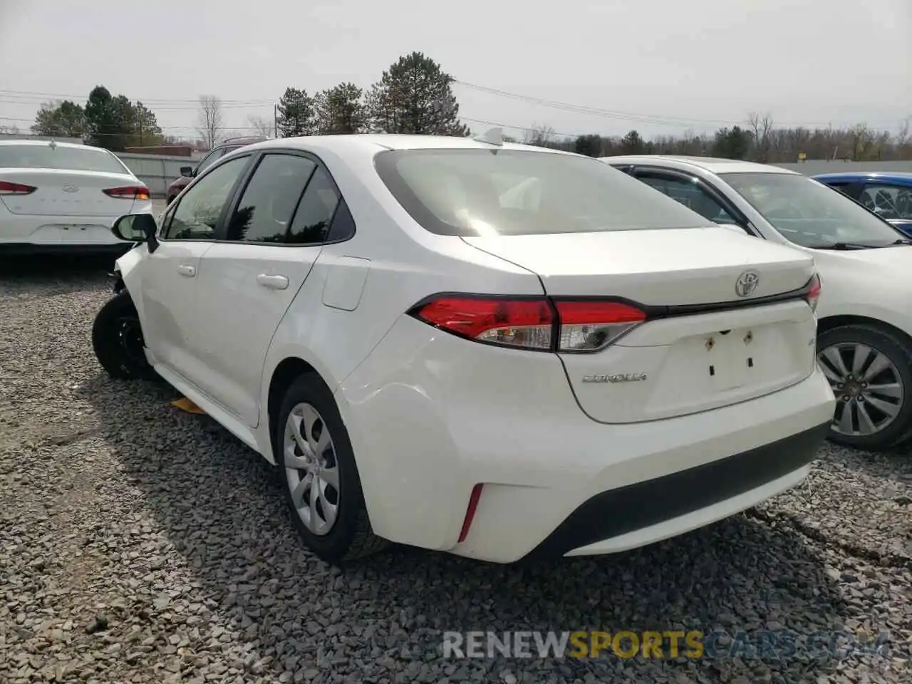 3 Photograph of a damaged car JTDEPRAE5LJ017827 TOYOTA COROLLA 2020