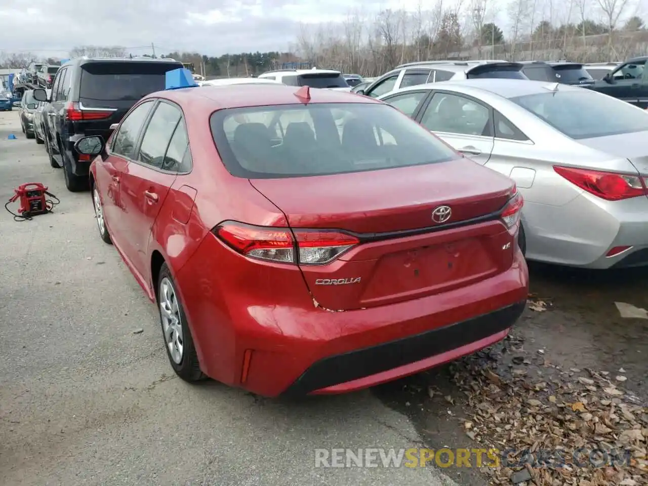 3 Photograph of a damaged car JTDEPRAE5LJ018525 TOYOTA COROLLA 2020