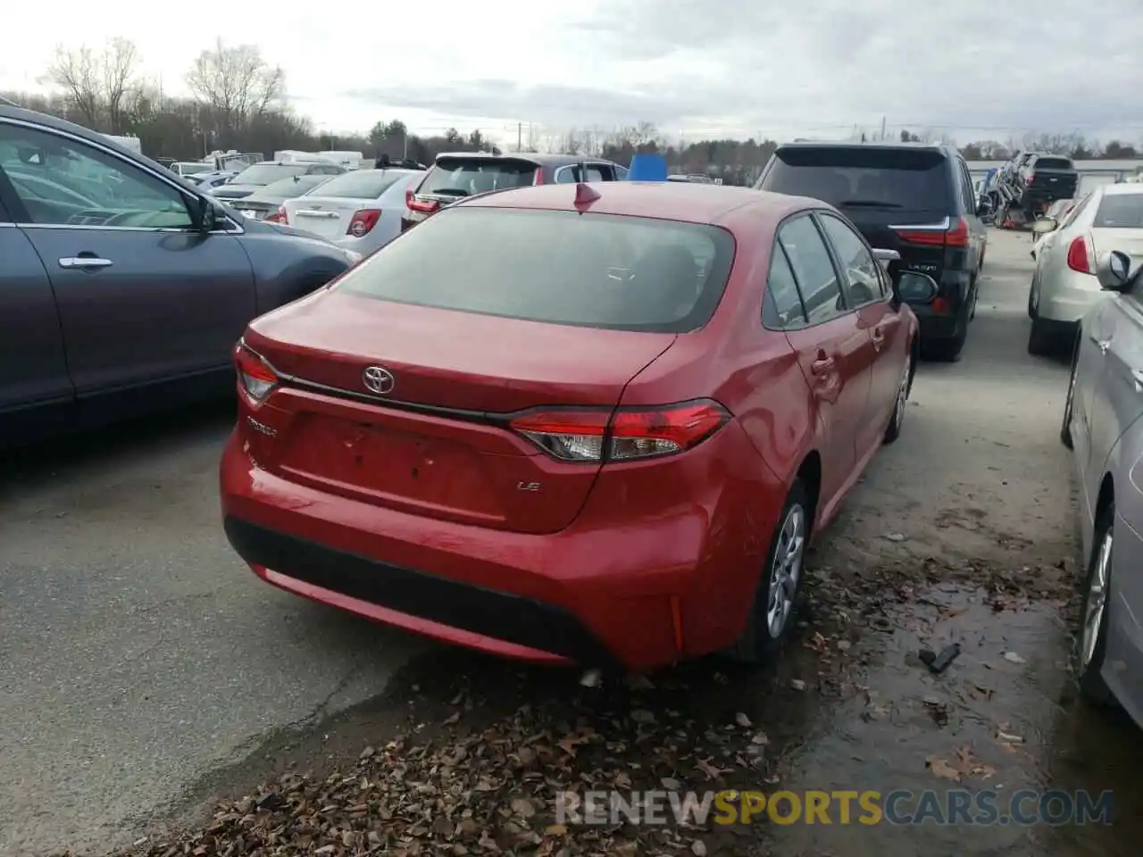 4 Photograph of a damaged car JTDEPRAE5LJ018525 TOYOTA COROLLA 2020