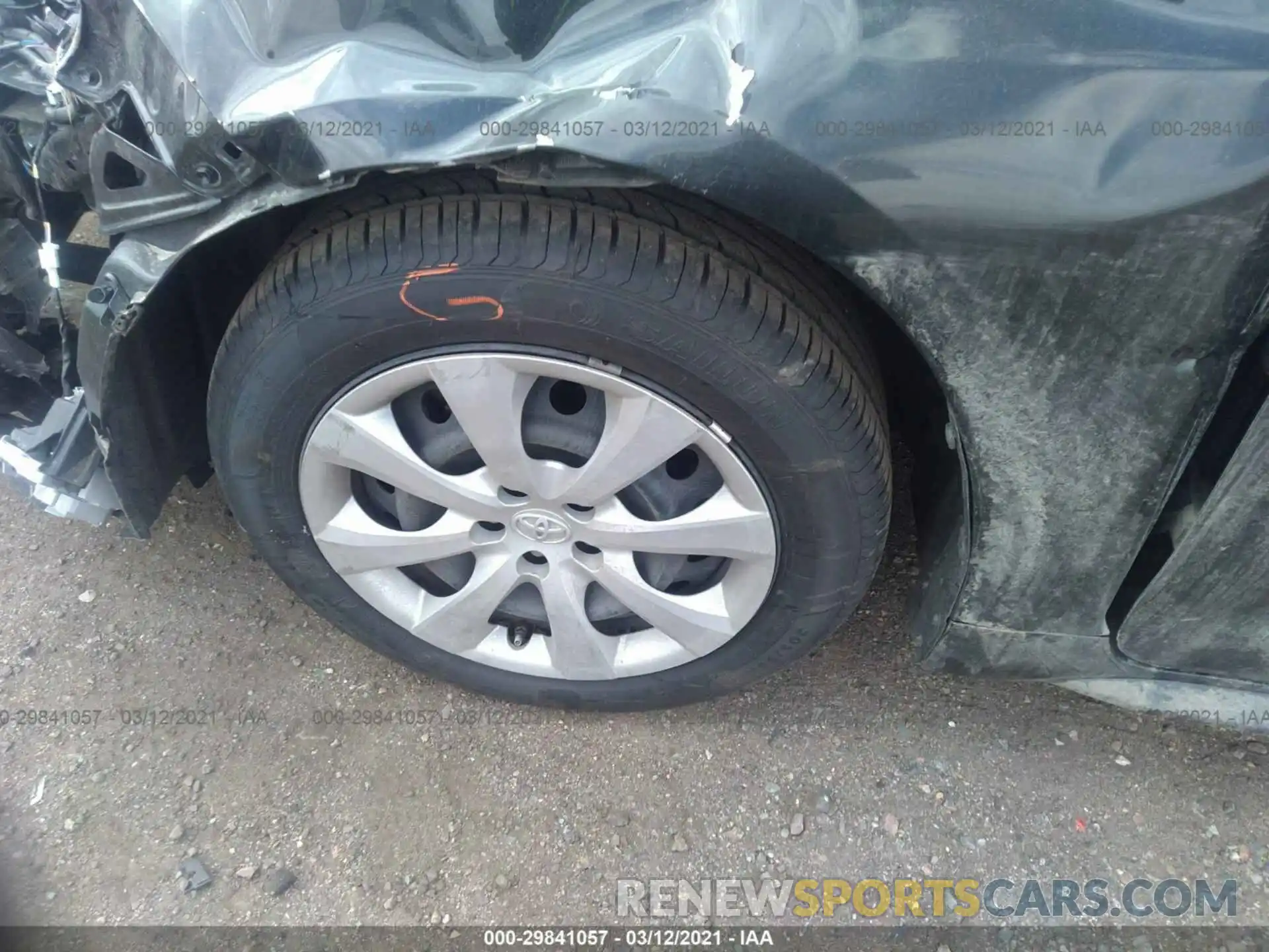 11 Photograph of a damaged car JTDEPRAE5LJ018587 TOYOTA COROLLA 2020
