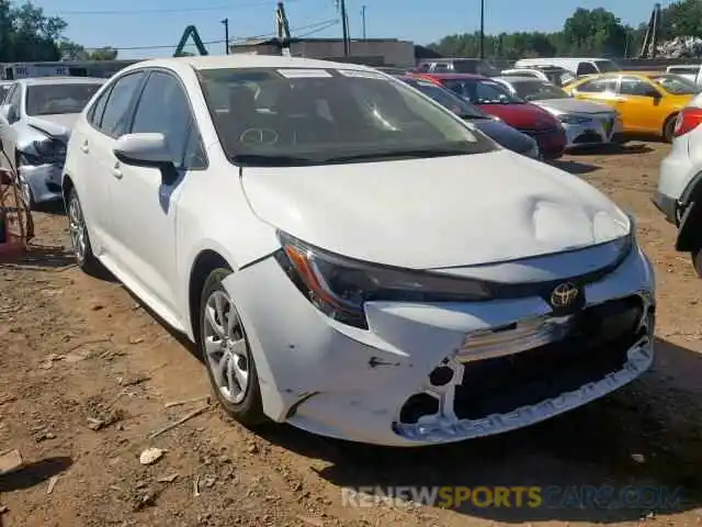 1 Photograph of a damaged car JTDEPRAE5LJ018606 TOYOTA COROLLA 2020