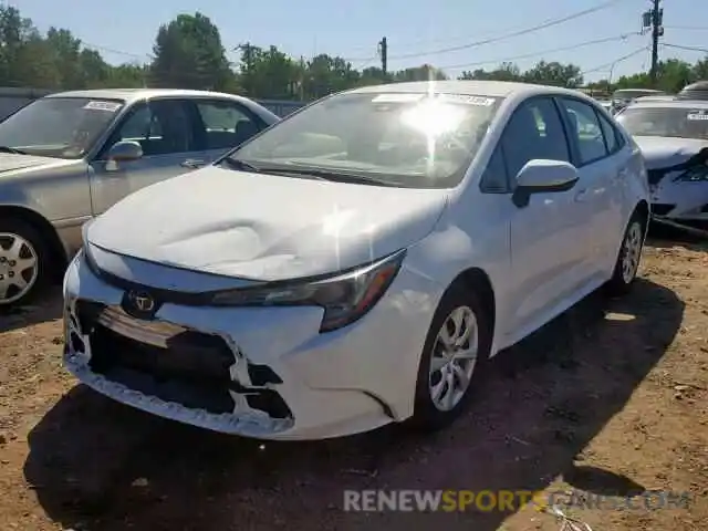 2 Photograph of a damaged car JTDEPRAE5LJ018606 TOYOTA COROLLA 2020