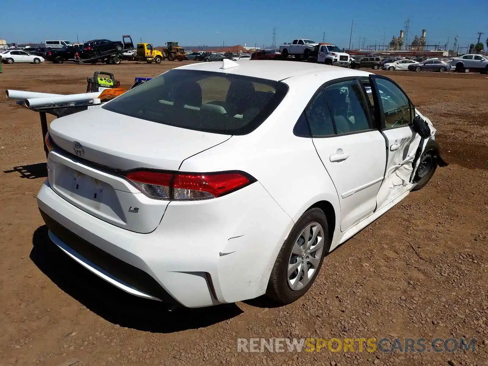 4 Photograph of a damaged car JTDEPRAE5LJ018749 TOYOTA COROLLA 2020