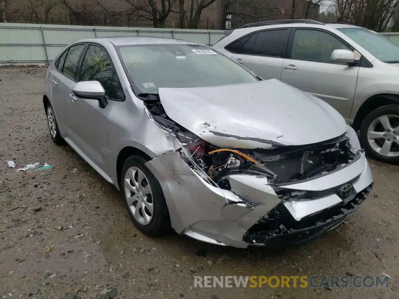 1 Photograph of a damaged car JTDEPRAE5LJ018783 TOYOTA COROLLA 2020