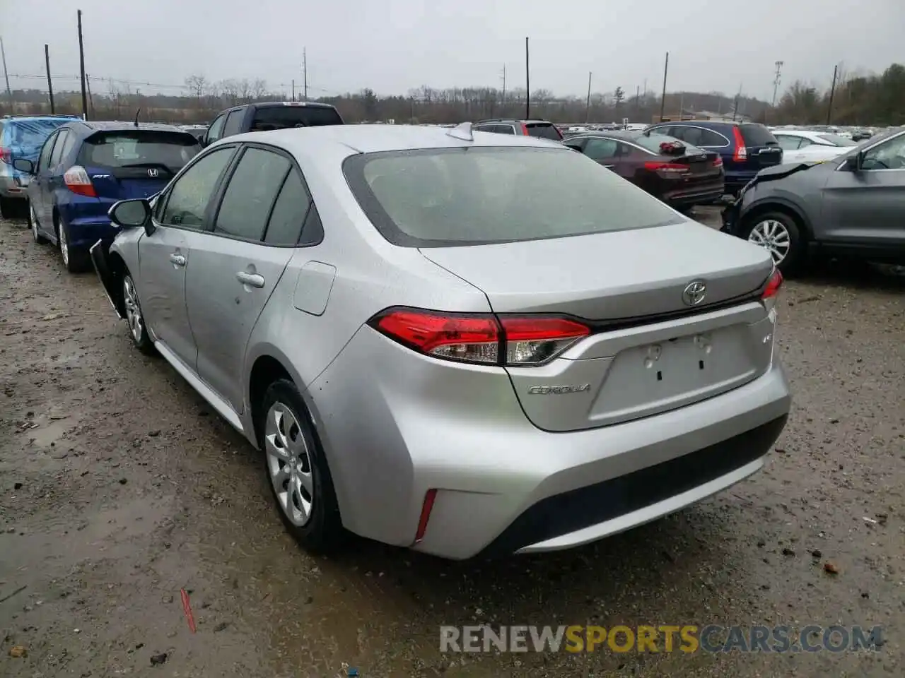 3 Photograph of a damaged car JTDEPRAE5LJ018783 TOYOTA COROLLA 2020