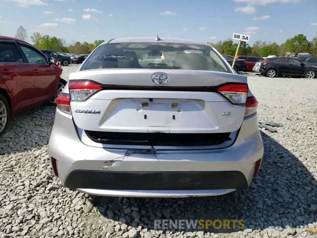 9 Photograph of a damaged car JTDEPRAE5LJ018959 TOYOTA COROLLA 2020