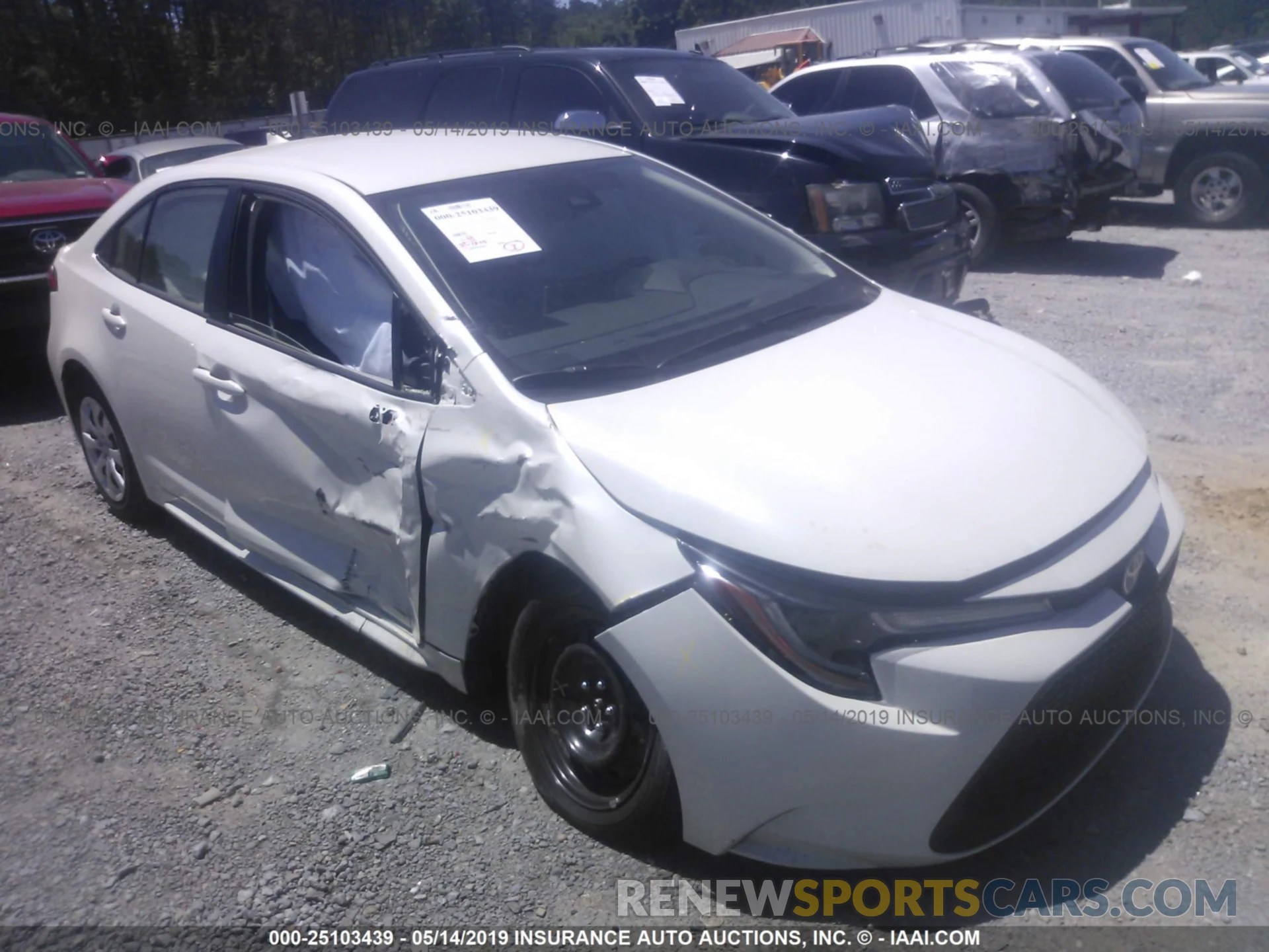 1 Photograph of a damaged car JTDEPRAE5LJ019013 TOYOTA COROLLA 2020