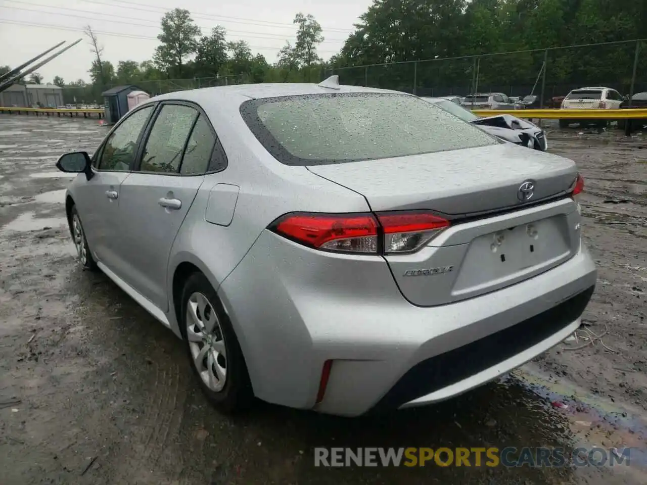 3 Photograph of a damaged car JTDEPRAE5LJ019545 TOYOTA COROLLA 2020