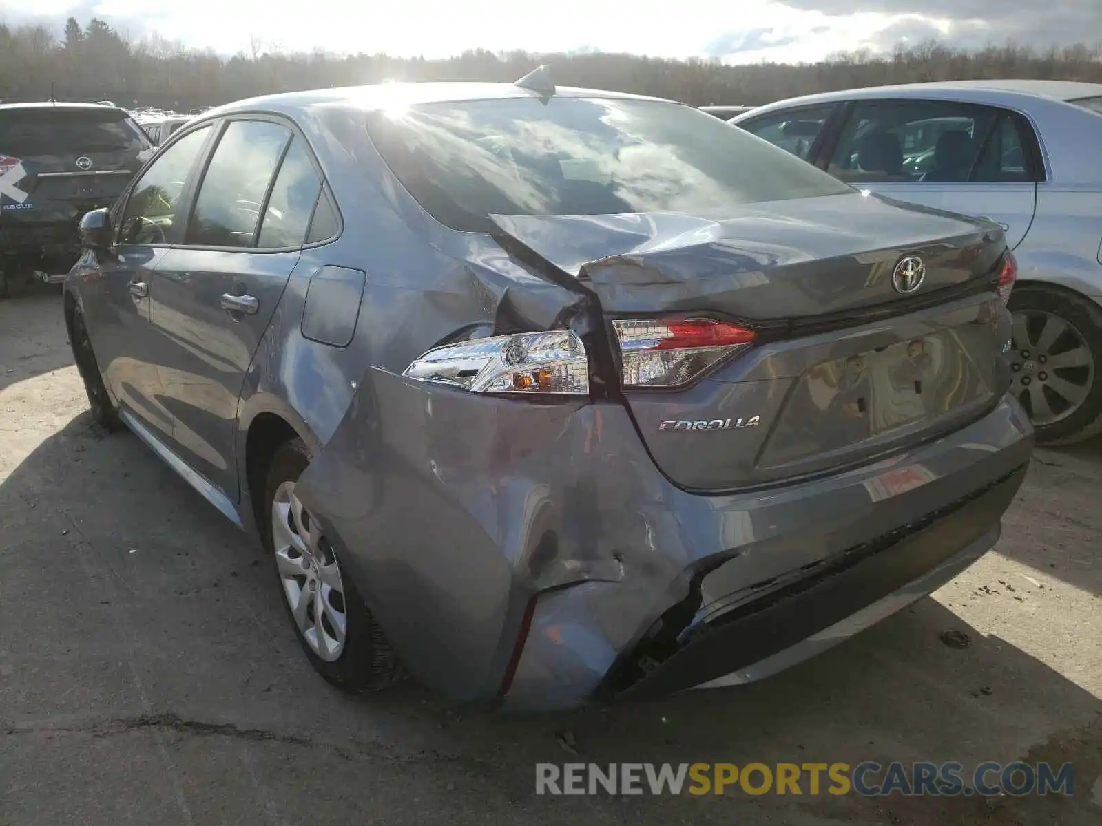 3 Photograph of a damaged car JTDEPRAE5LJ020047 TOYOTA COROLLA 2020