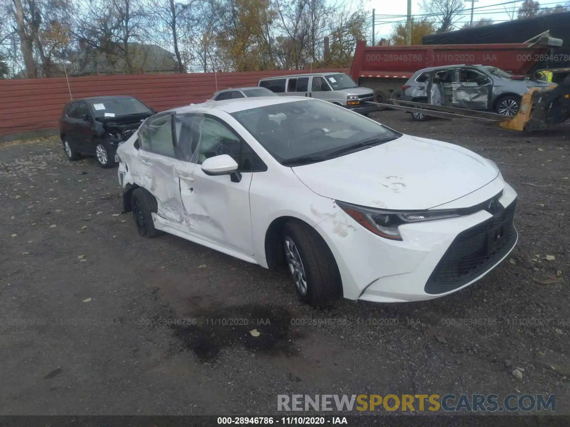 1 Photograph of a damaged car JTDEPRAE5LJ020209 TOYOTA COROLLA 2020