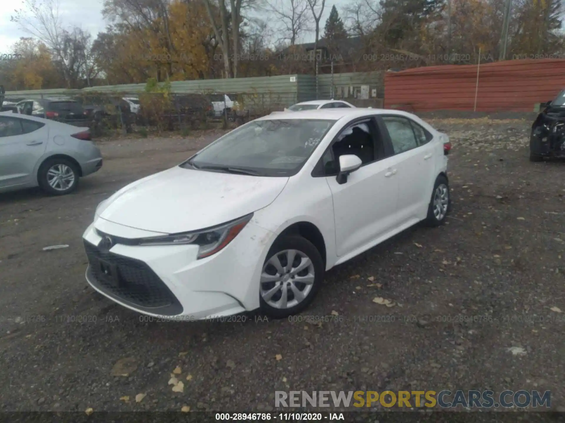 2 Photograph of a damaged car JTDEPRAE5LJ020209 TOYOTA COROLLA 2020