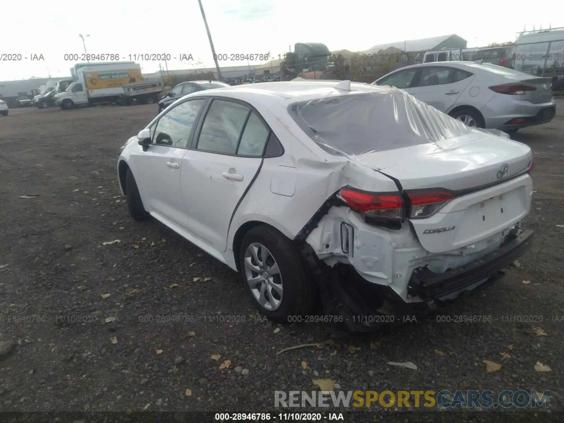 3 Photograph of a damaged car JTDEPRAE5LJ020209 TOYOTA COROLLA 2020