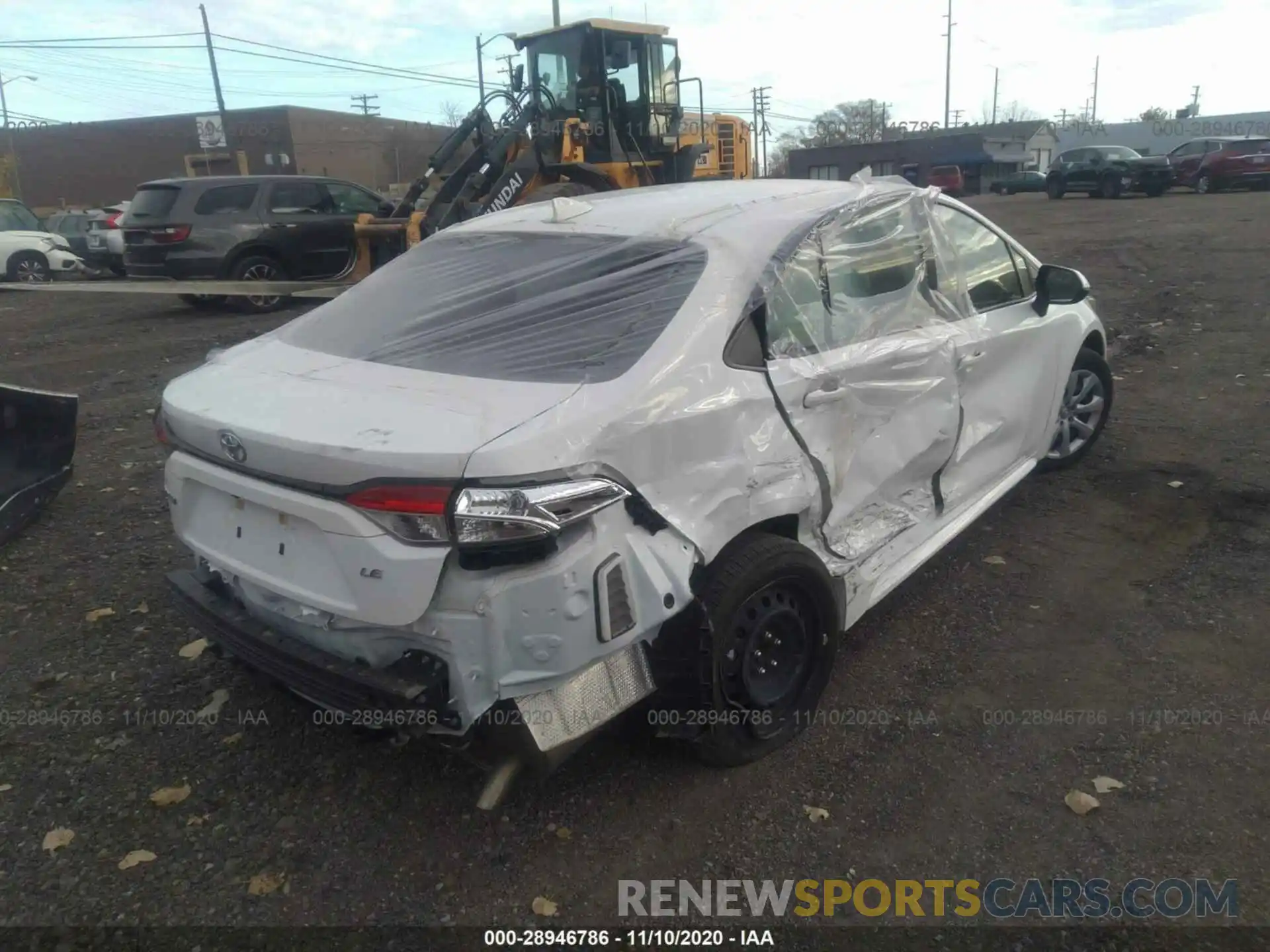 4 Photograph of a damaged car JTDEPRAE5LJ020209 TOYOTA COROLLA 2020