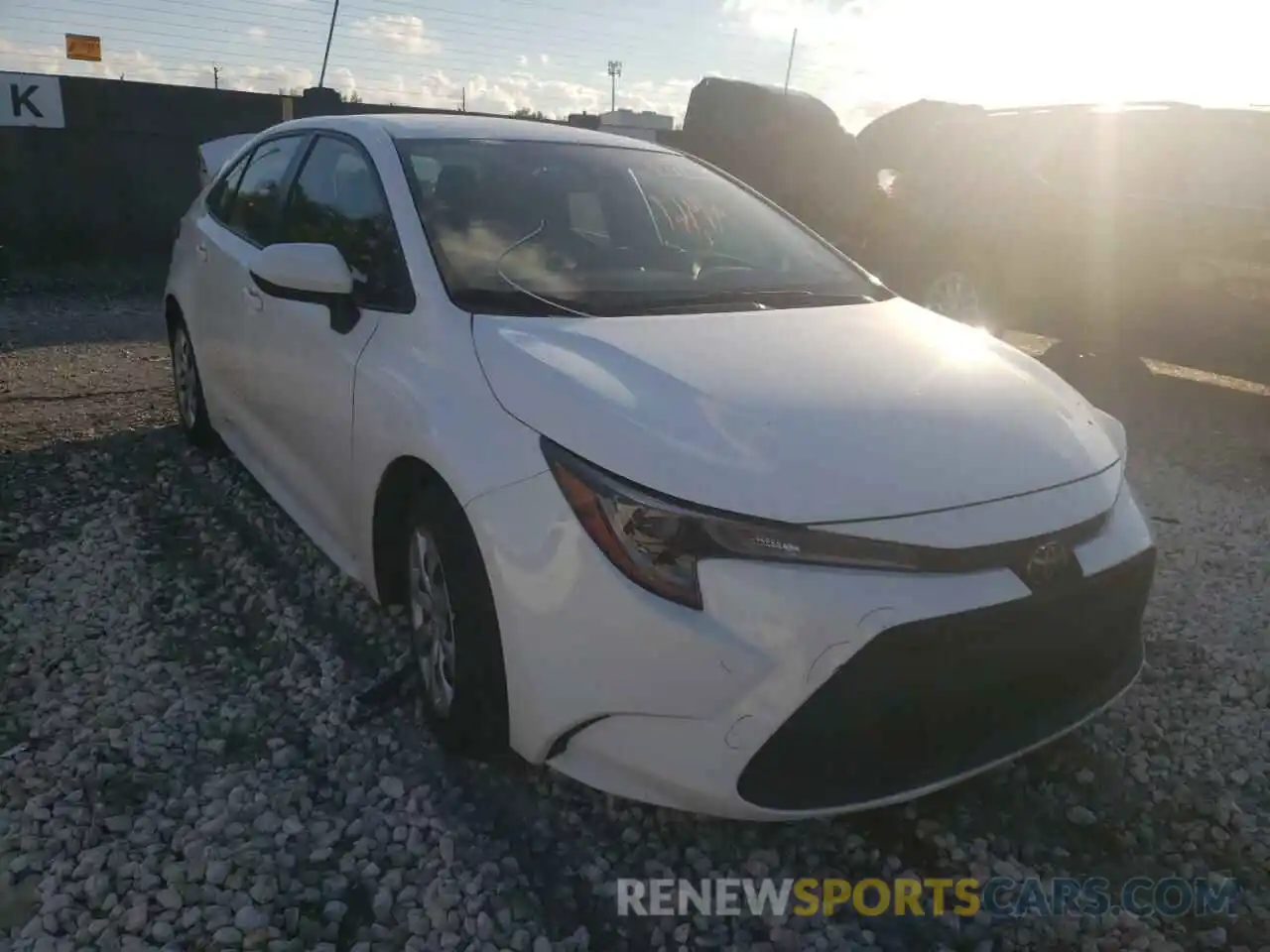 1 Photograph of a damaged car JTDEPRAE5LJ020257 TOYOTA COROLLA 2020