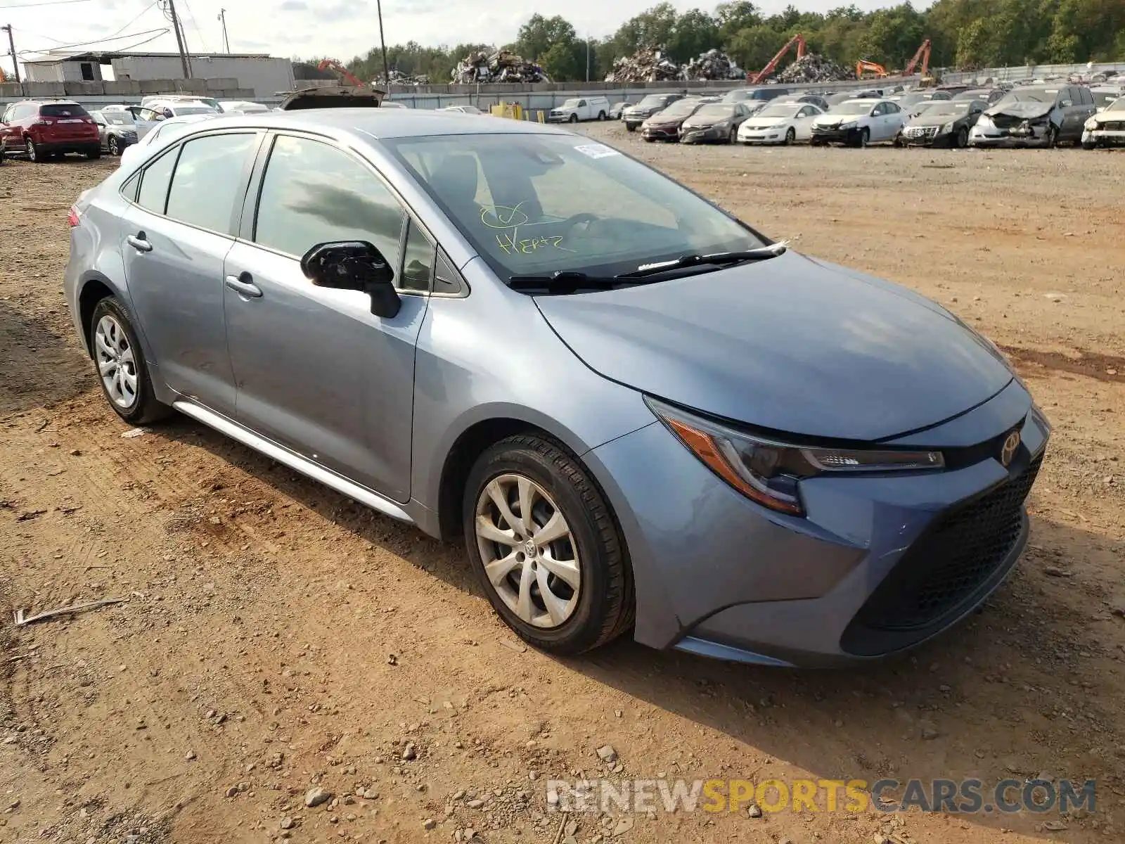 1 Photograph of a damaged car JTDEPRAE5LJ020341 TOYOTA COROLLA 2020