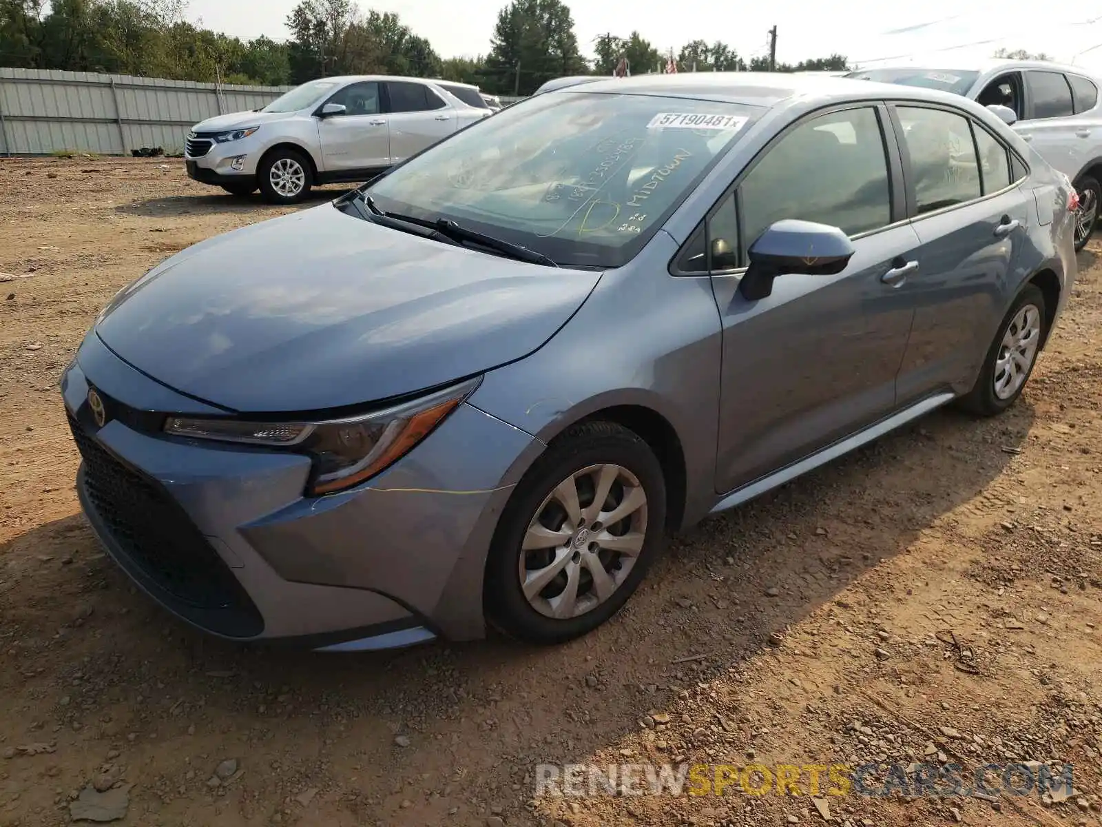 2 Photograph of a damaged car JTDEPRAE5LJ020341 TOYOTA COROLLA 2020