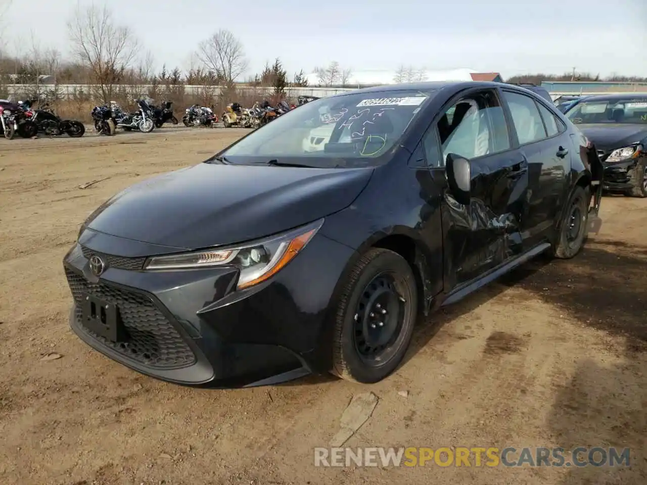 2 Photograph of a damaged car JTDEPRAE5LJ020369 TOYOTA COROLLA 2020