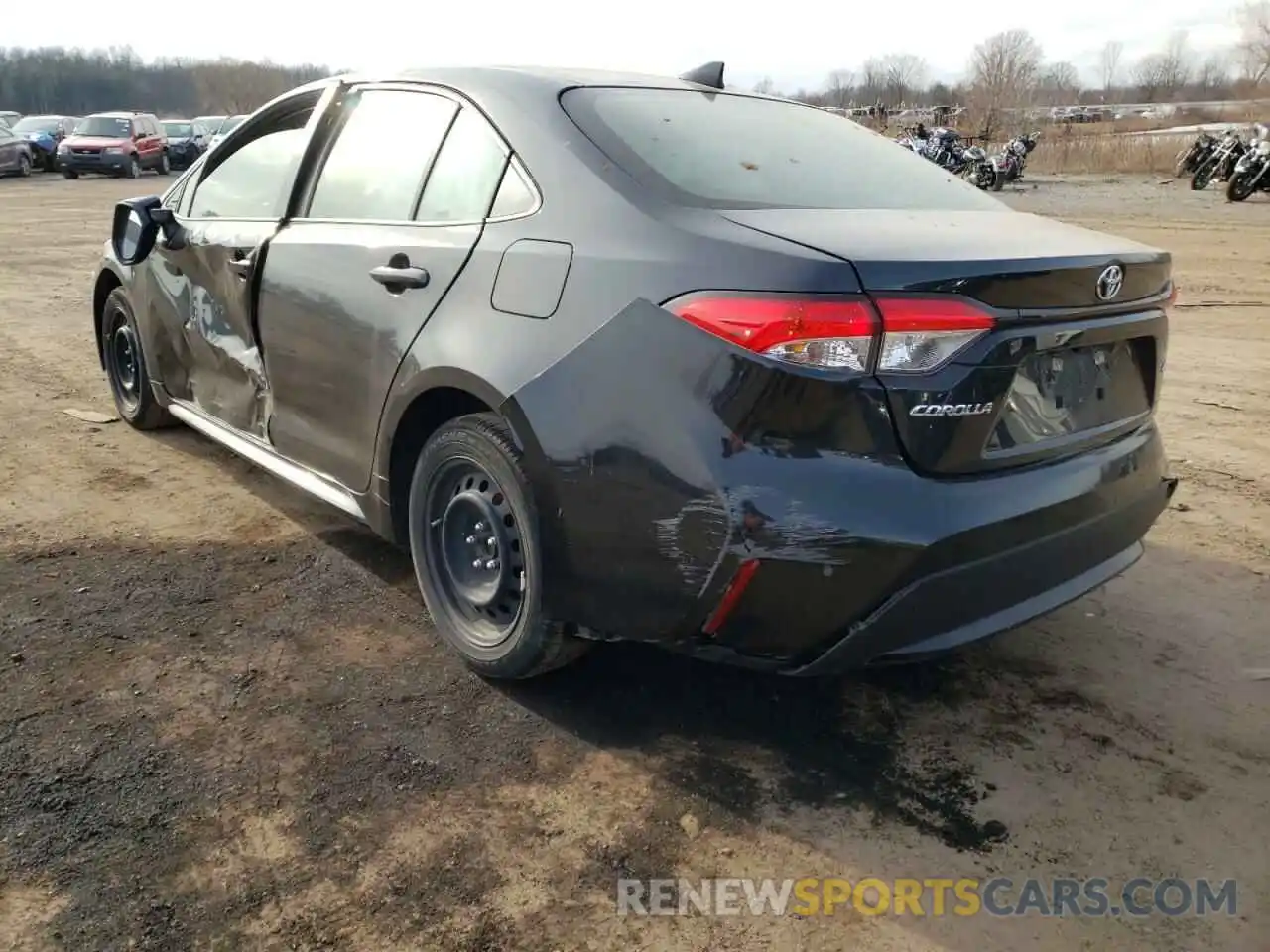 3 Photograph of a damaged car JTDEPRAE5LJ020369 TOYOTA COROLLA 2020