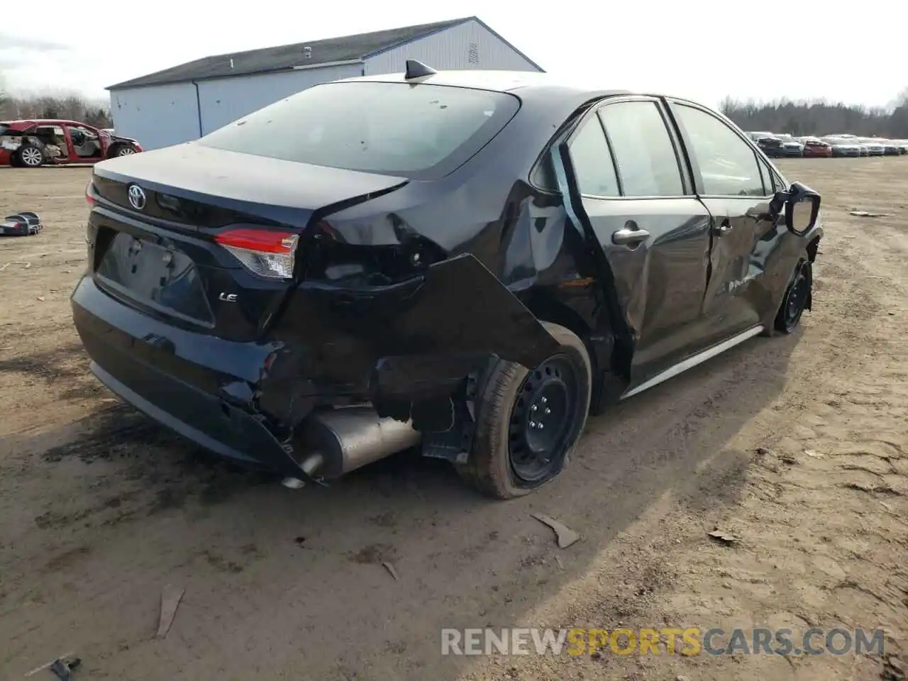 4 Photograph of a damaged car JTDEPRAE5LJ020369 TOYOTA COROLLA 2020