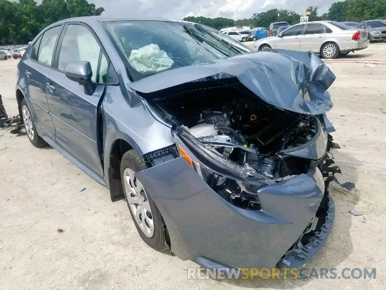 1 Photograph of a damaged car JTDEPRAE5LJ020551 TOYOTA COROLLA 2020