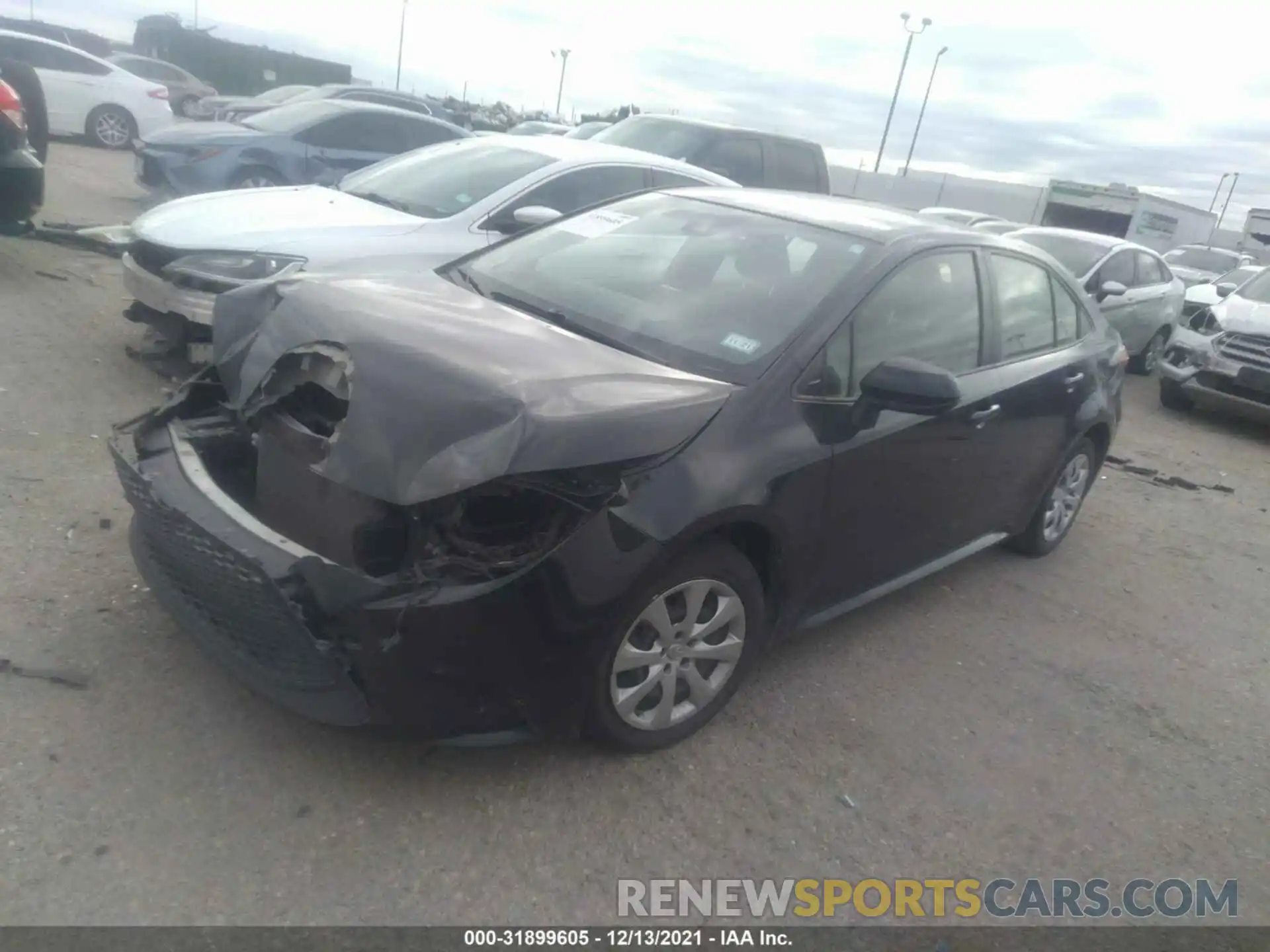 2 Photograph of a damaged car JTDEPRAE5LJ020811 TOYOTA COROLLA 2020