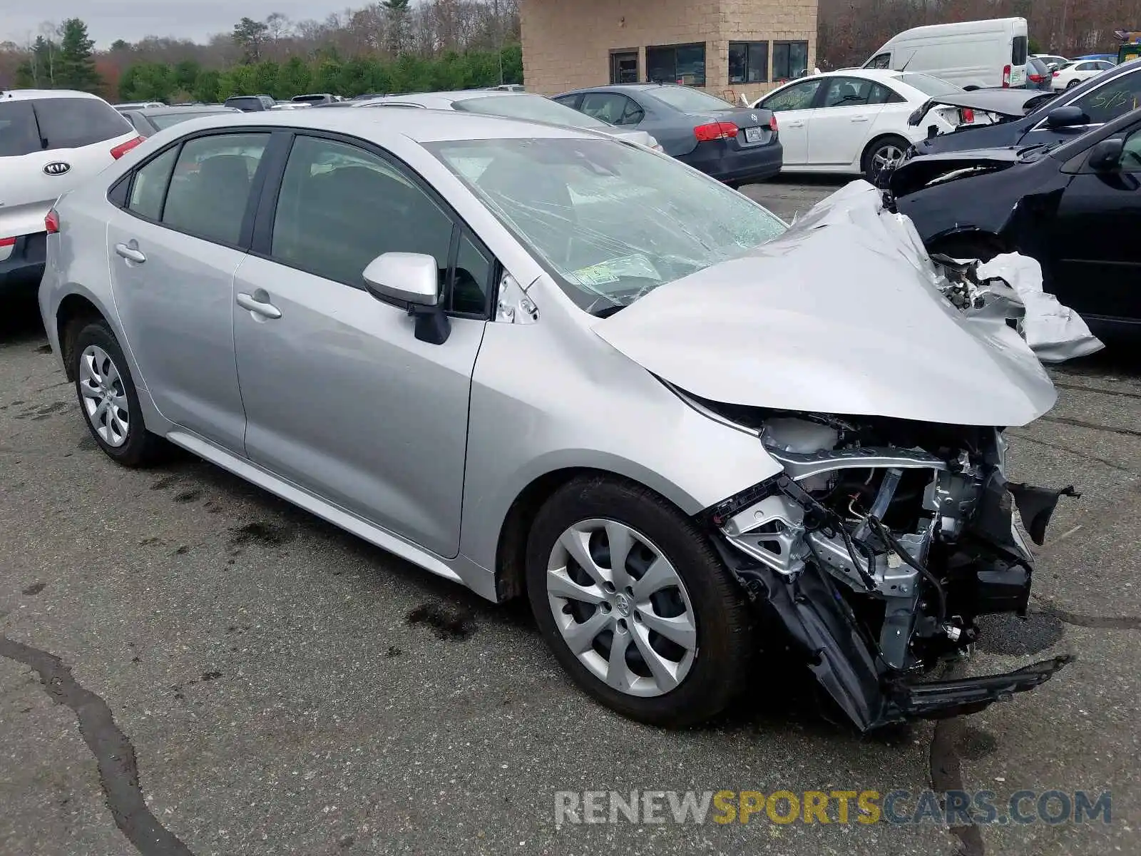 1 Photograph of a damaged car JTDEPRAE5LJ020842 TOYOTA COROLLA 2020