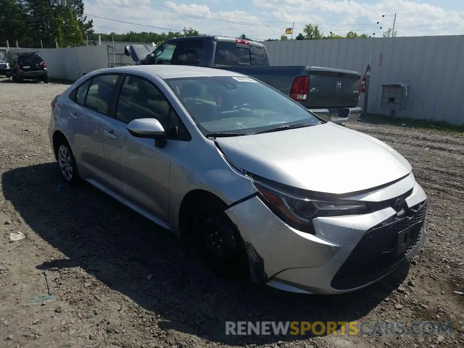 1 Photograph of a damaged car JTDEPRAE5LJ020954 TOYOTA COROLLA 2020