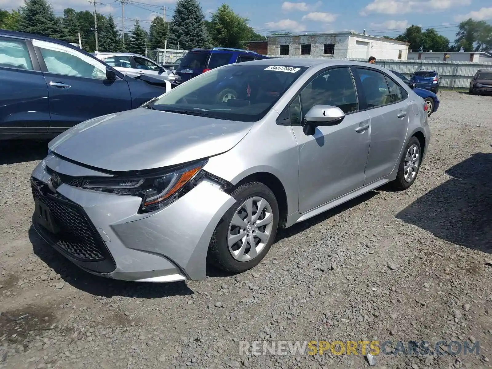 2 Photograph of a damaged car JTDEPRAE5LJ020954 TOYOTA COROLLA 2020