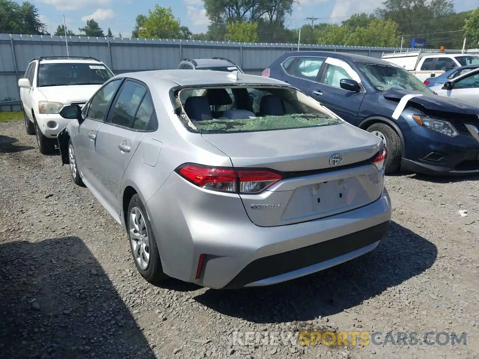 3 Photograph of a damaged car JTDEPRAE5LJ020954 TOYOTA COROLLA 2020