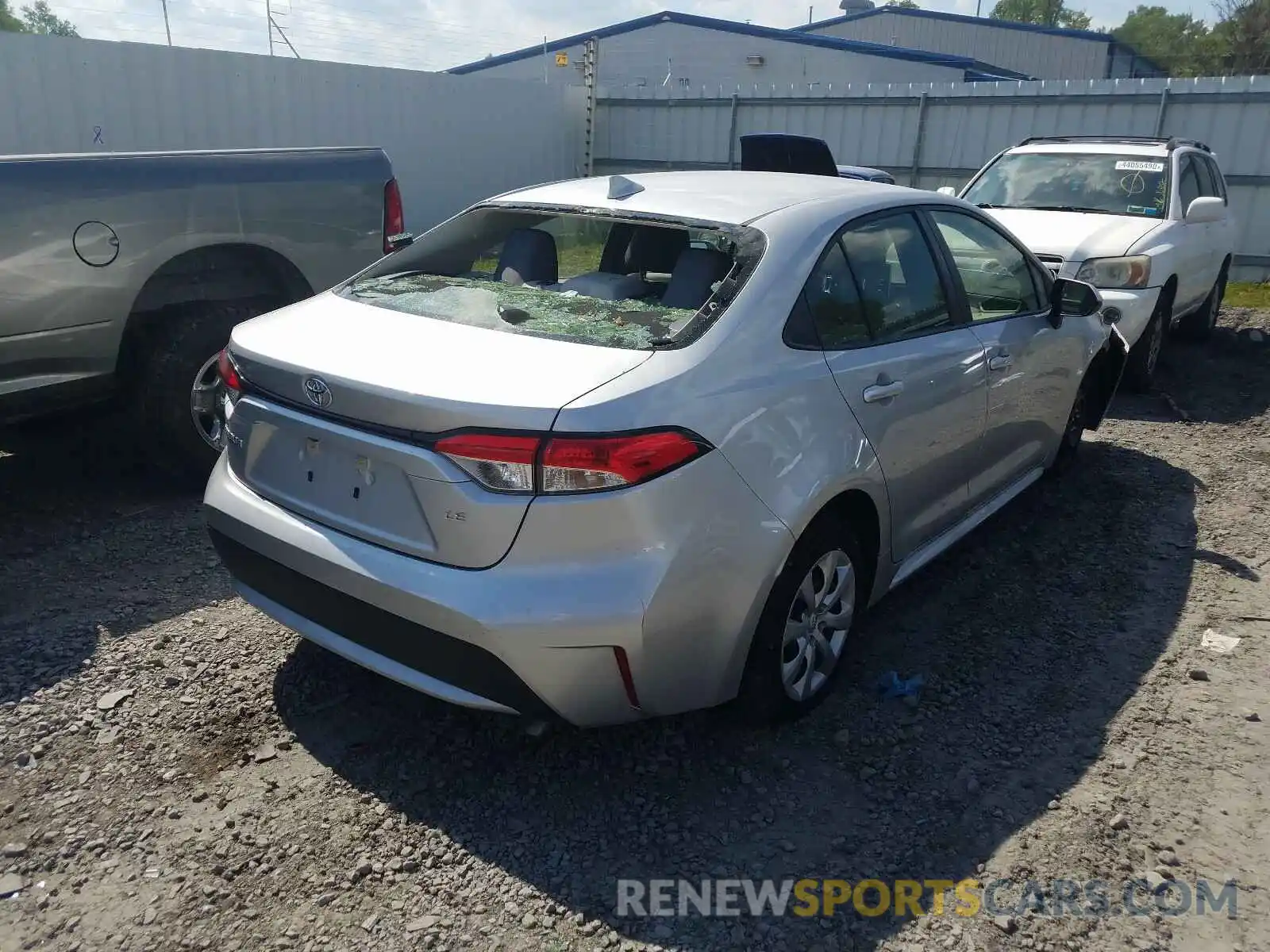 4 Photograph of a damaged car JTDEPRAE5LJ020954 TOYOTA COROLLA 2020