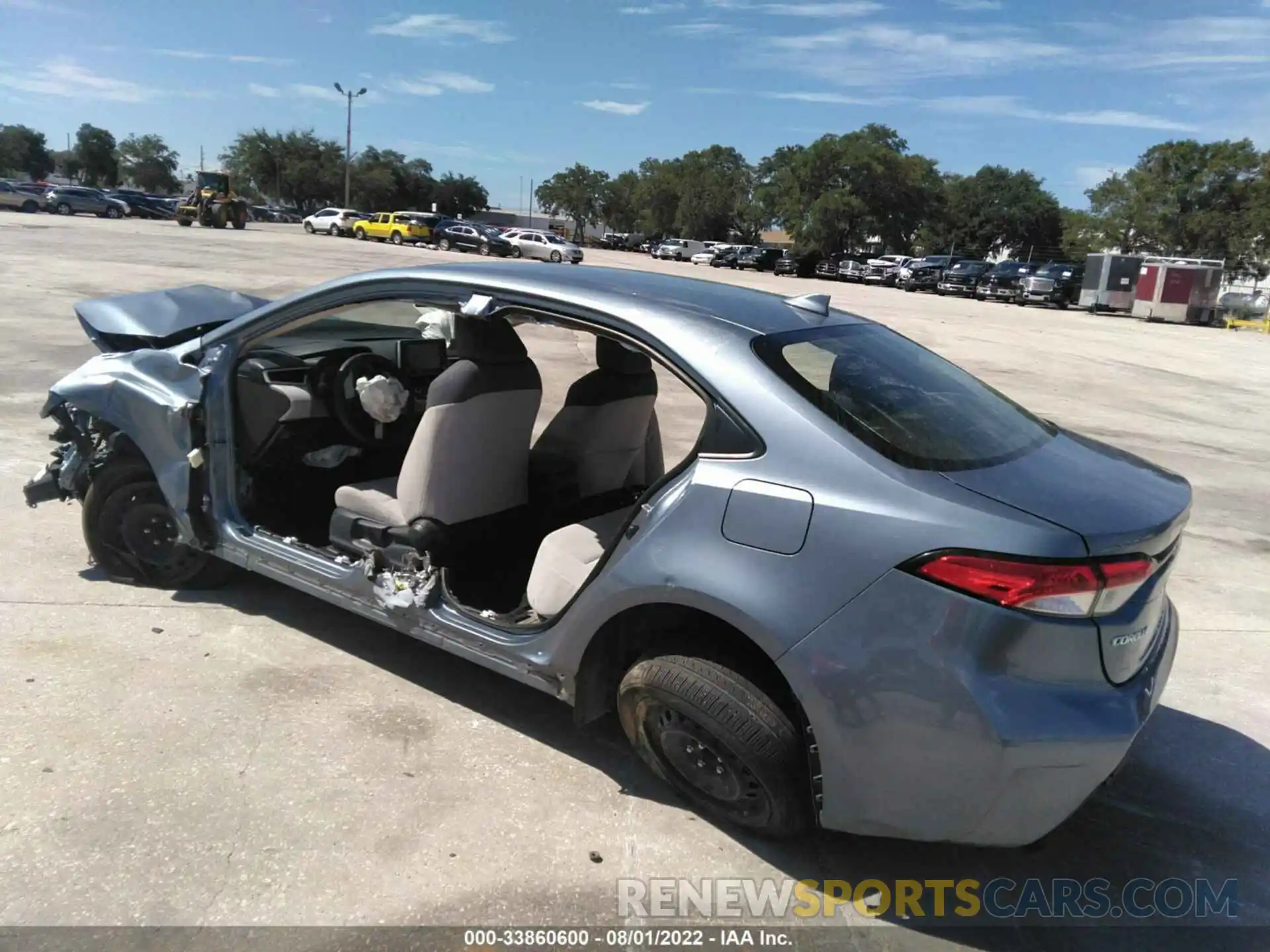 3 Photograph of a damaged car JTDEPRAE5LJ021358 TOYOTA COROLLA 2020