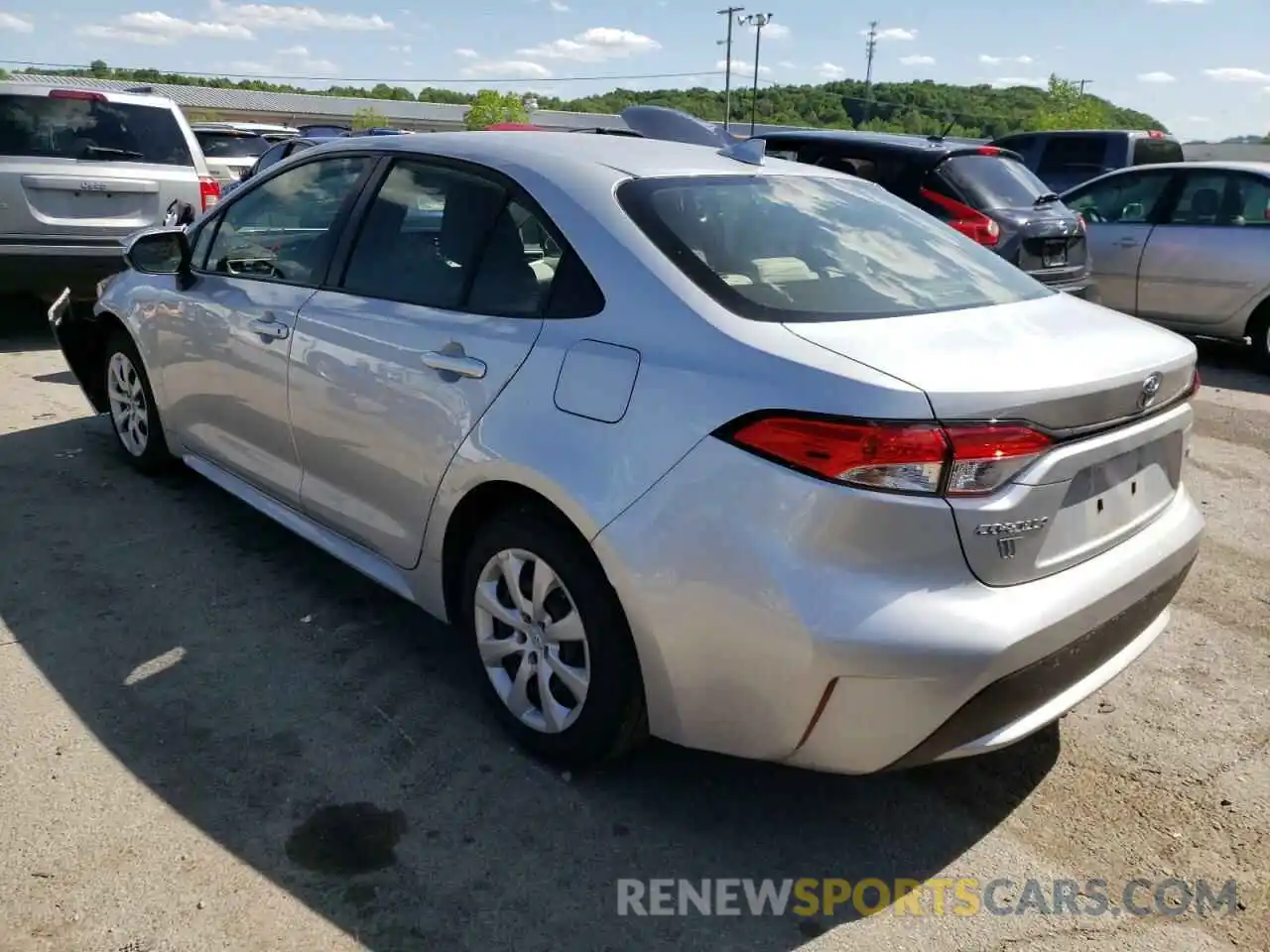 3 Photograph of a damaged car JTDEPRAE5LJ021537 TOYOTA COROLLA 2020