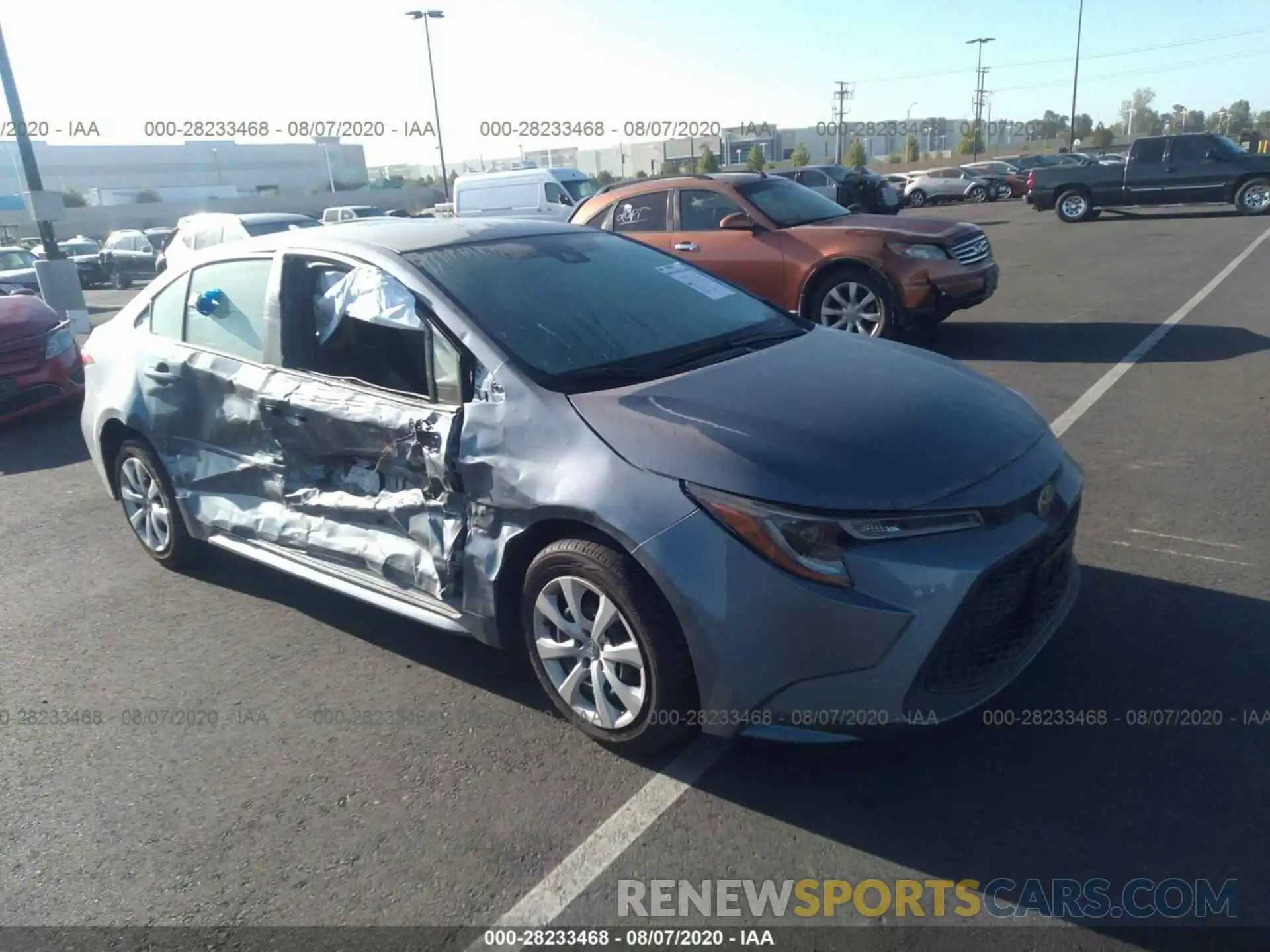 1 Photograph of a damaged car JTDEPRAE5LJ021604 TOYOTA COROLLA 2020