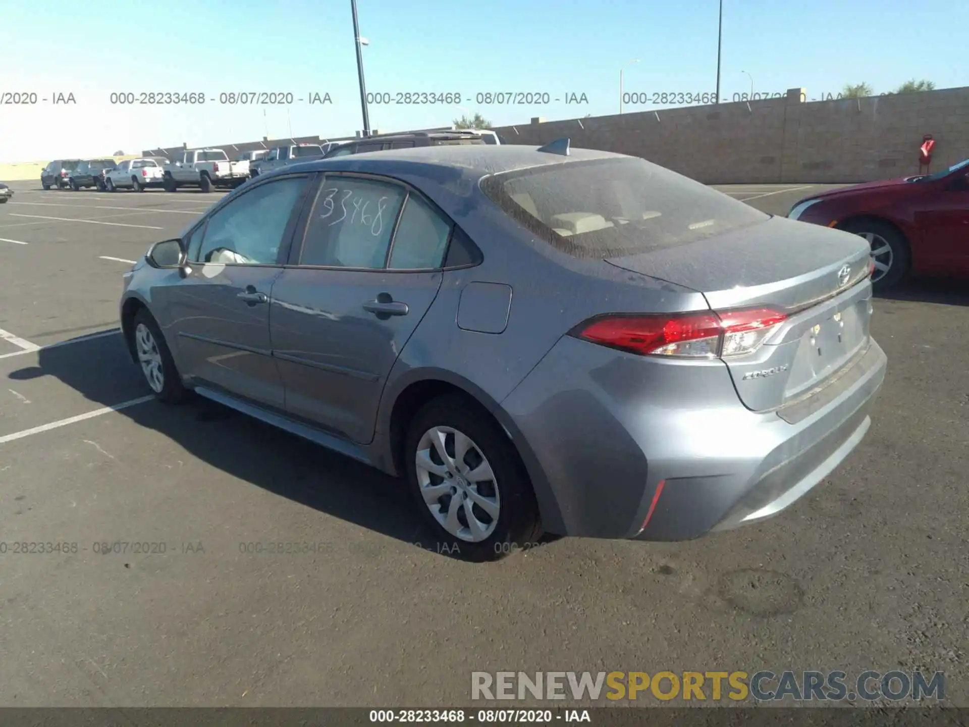 3 Photograph of a damaged car JTDEPRAE5LJ021604 TOYOTA COROLLA 2020