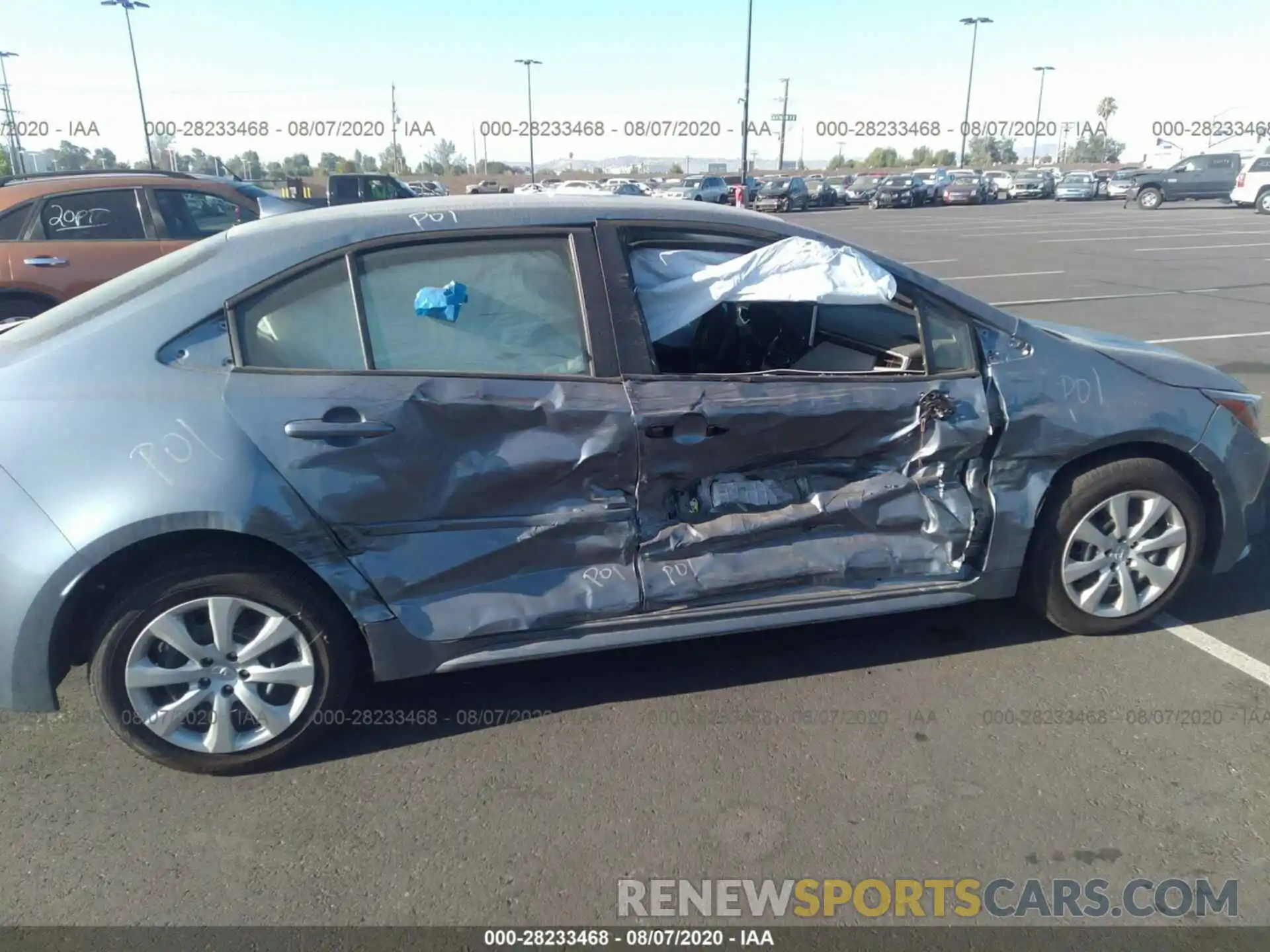 6 Photograph of a damaged car JTDEPRAE5LJ021604 TOYOTA COROLLA 2020