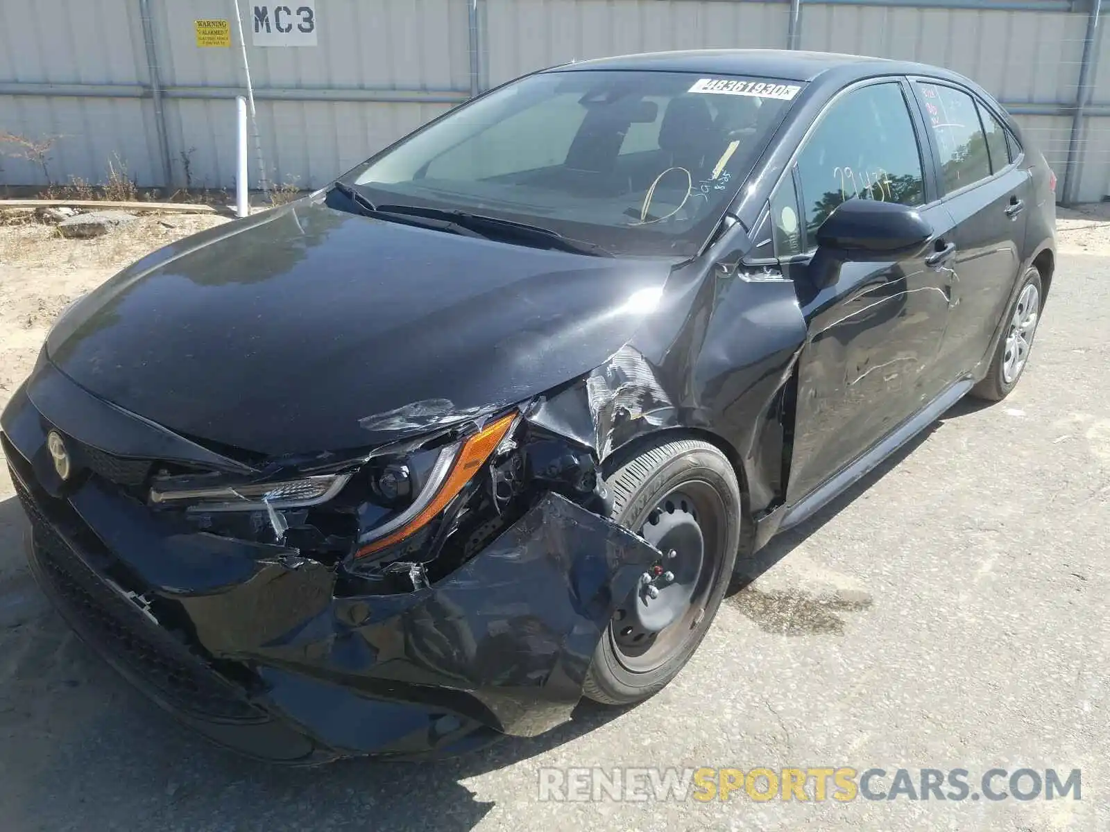 9 Photograph of a damaged car JTDEPRAE5LJ021716 TOYOTA COROLLA 2020