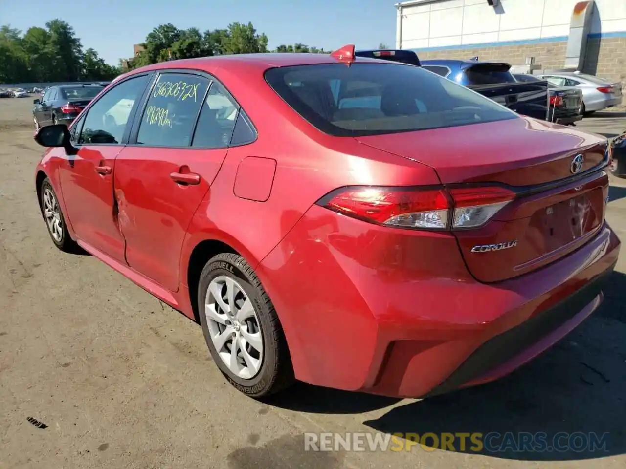 3 Photograph of a damaged car JTDEPRAE5LJ021764 TOYOTA COROLLA 2020