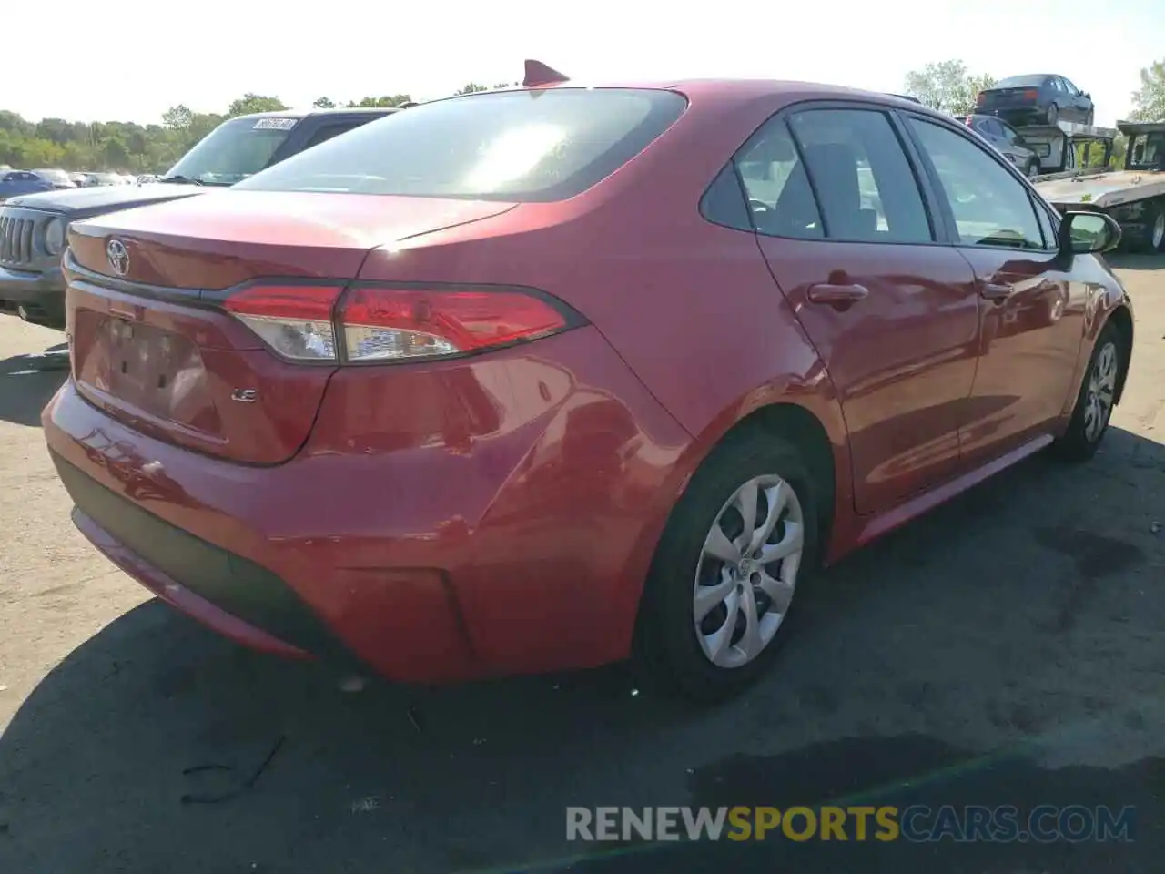 4 Photograph of a damaged car JTDEPRAE5LJ021764 TOYOTA COROLLA 2020