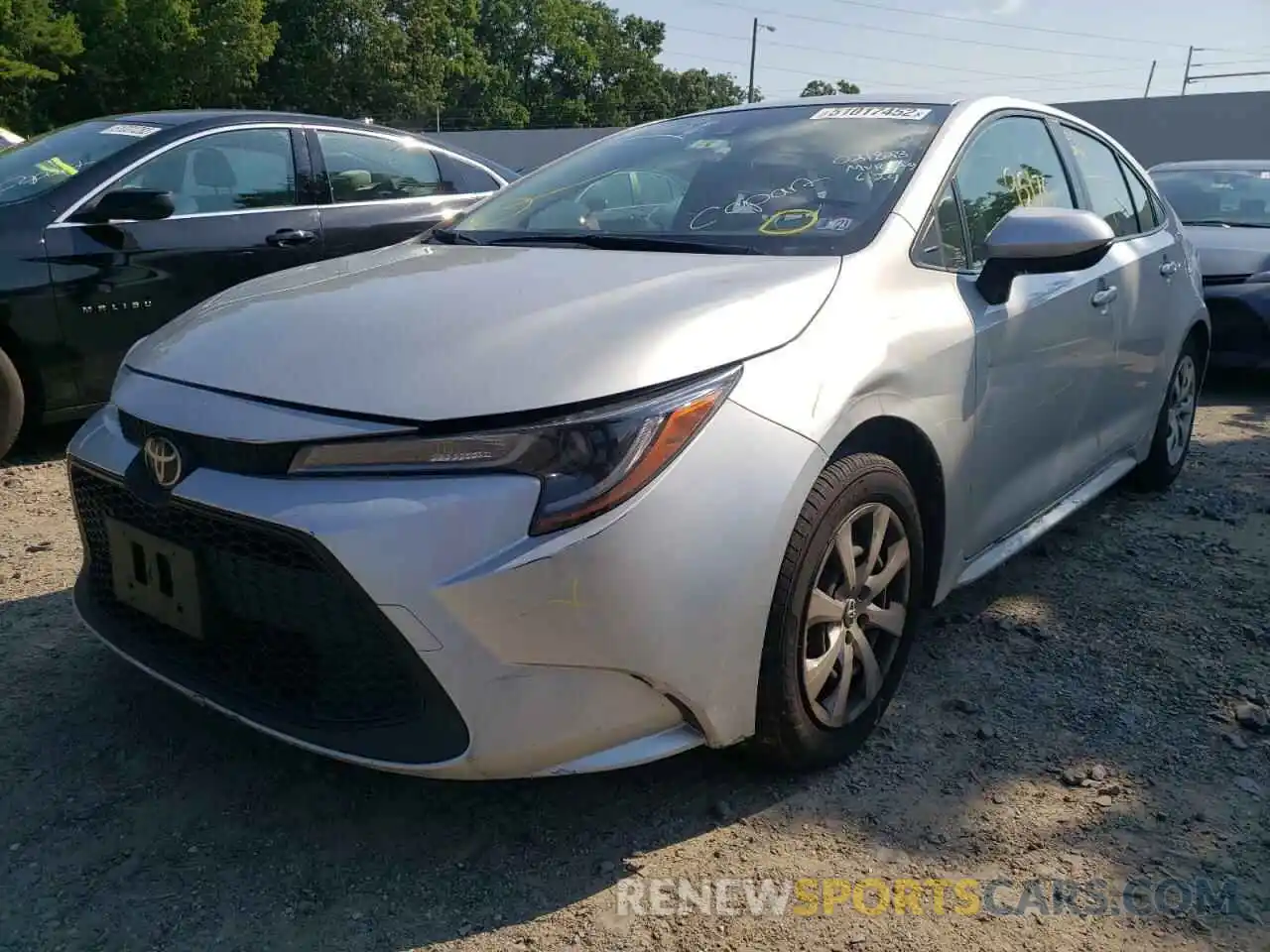 2 Photograph of a damaged car JTDEPRAE5LJ021828 TOYOTA COROLLA 2020