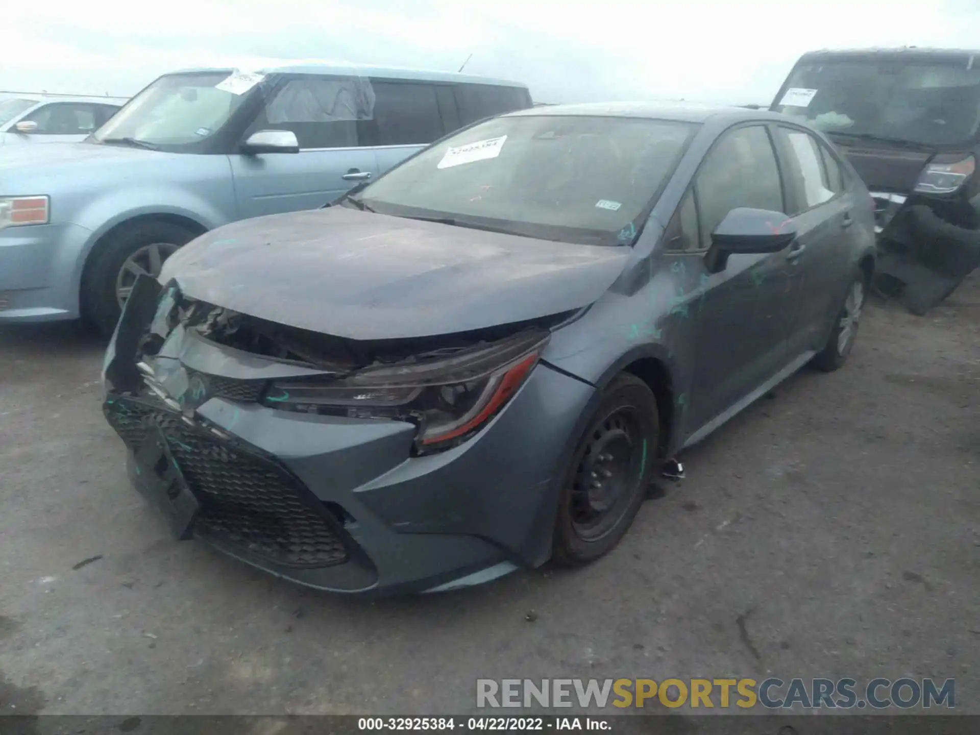 2 Photograph of a damaged car JTDEPRAE5LJ022106 TOYOTA COROLLA 2020