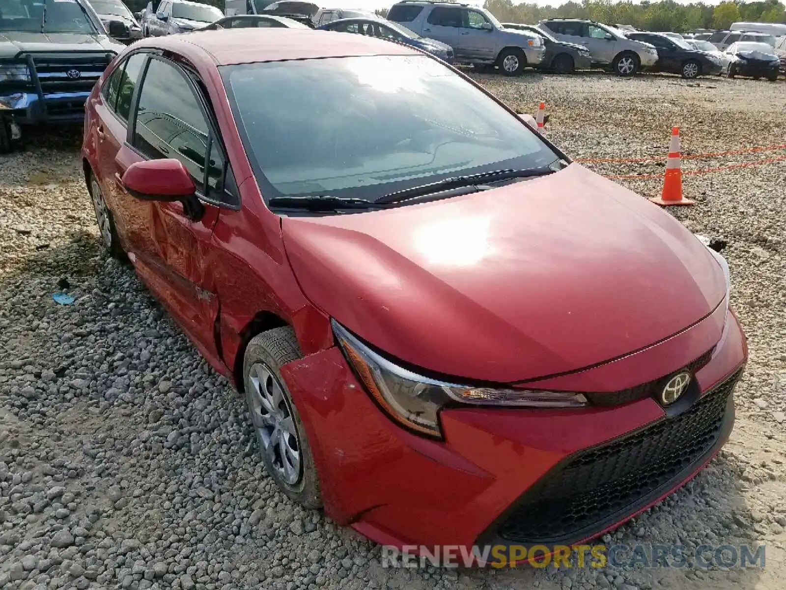 1 Photograph of a damaged car JTDEPRAE5LJ022204 TOYOTA COROLLA 2020