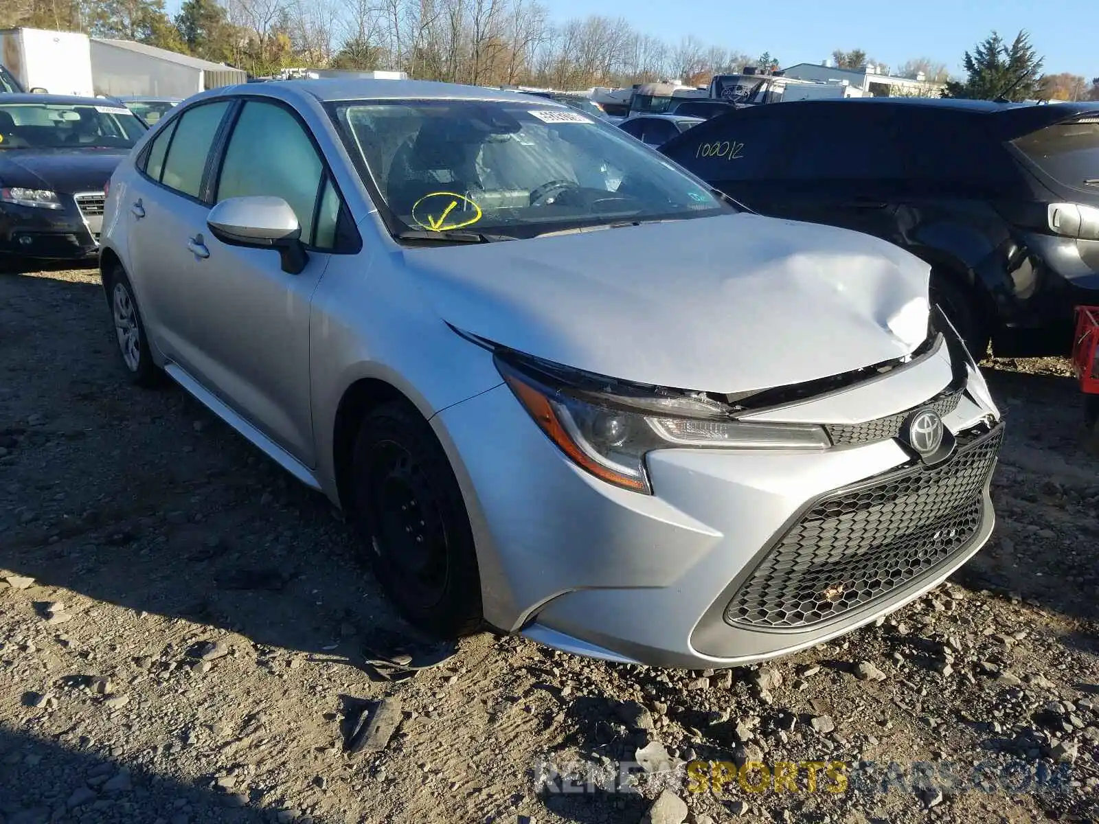 1 Photograph of a damaged car JTDEPRAE5LJ022302 TOYOTA COROLLA 2020