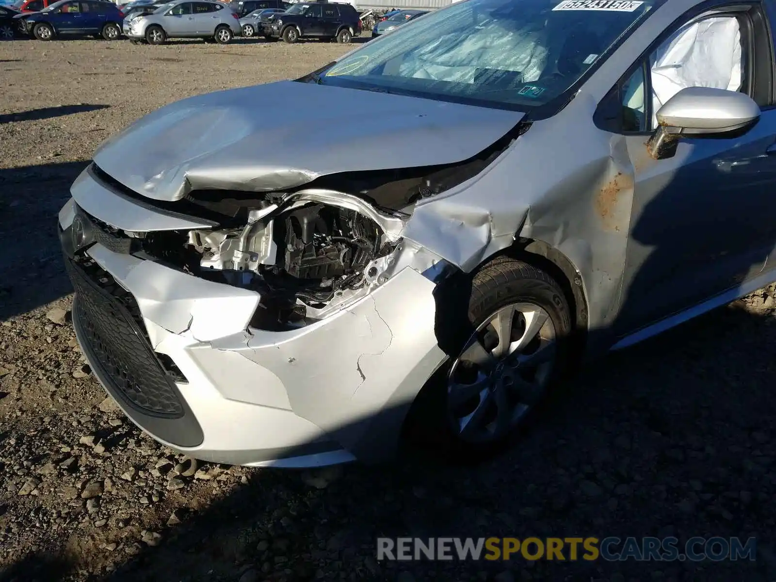 9 Photograph of a damaged car JTDEPRAE5LJ022302 TOYOTA COROLLA 2020