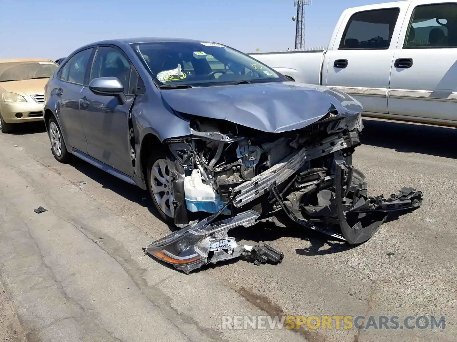 1 Photograph of a damaged car JTDEPRAE5LJ022638 TOYOTA COROLLA 2020