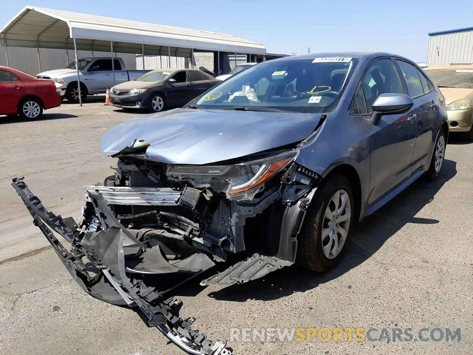 2 Photograph of a damaged car JTDEPRAE5LJ022638 TOYOTA COROLLA 2020