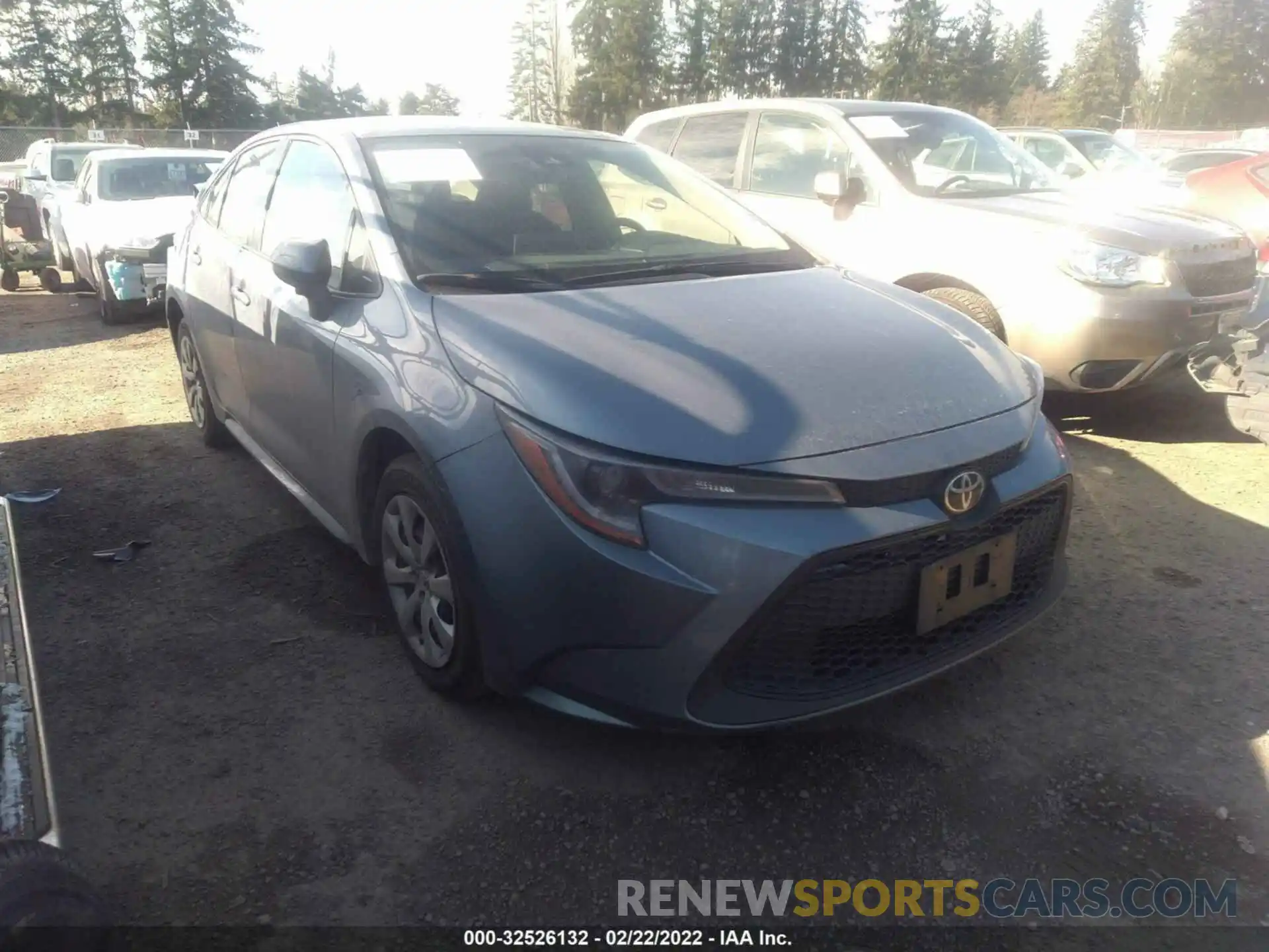 1 Photograph of a damaged car JTDEPRAE5LJ022719 TOYOTA COROLLA 2020