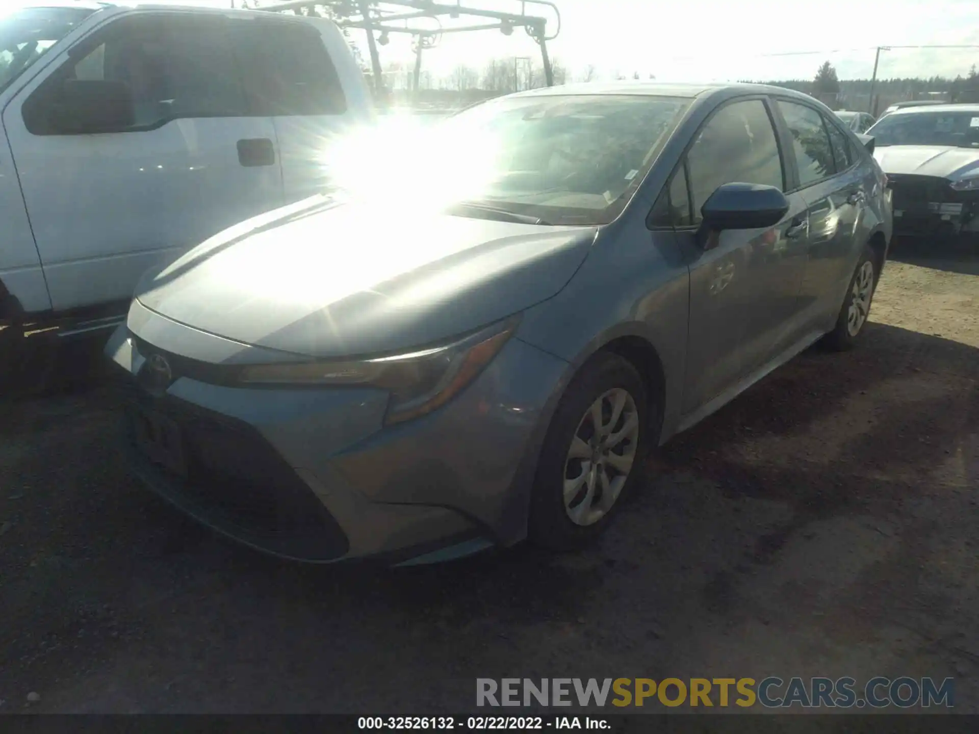 2 Photograph of a damaged car JTDEPRAE5LJ022719 TOYOTA COROLLA 2020