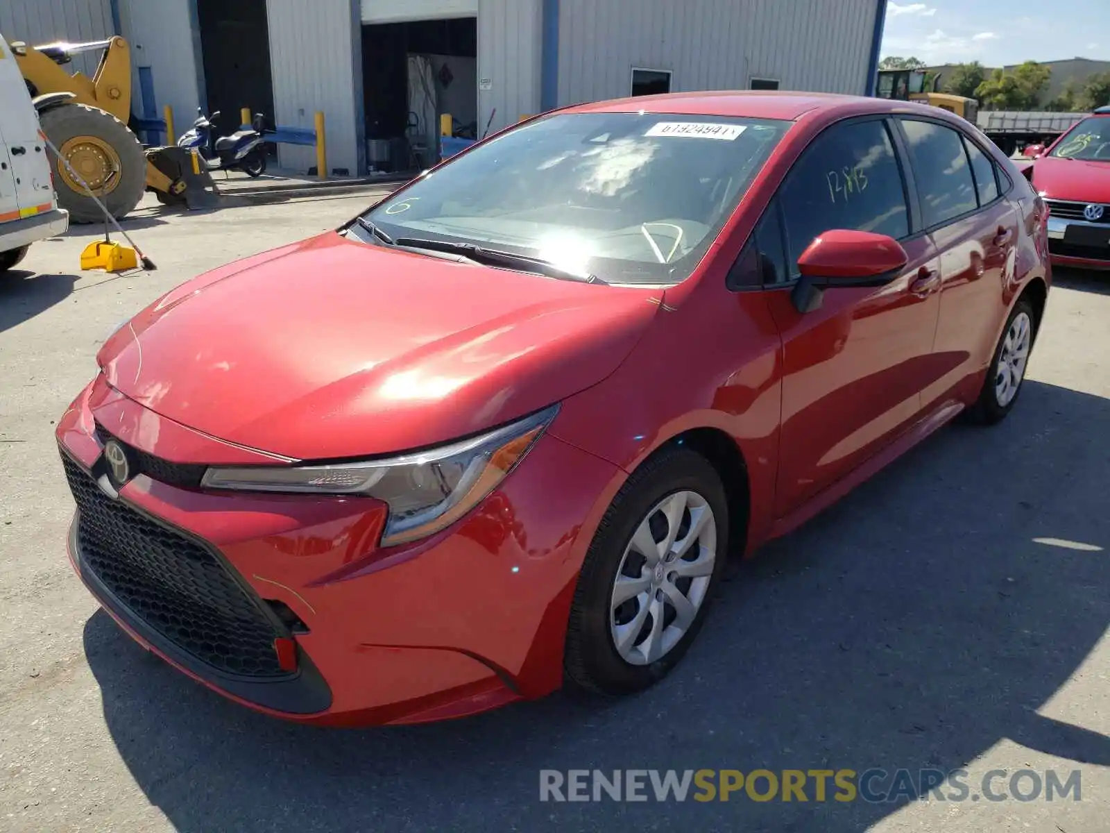 2 Photograph of a damaged car JTDEPRAE5LJ022994 TOYOTA COROLLA 2020