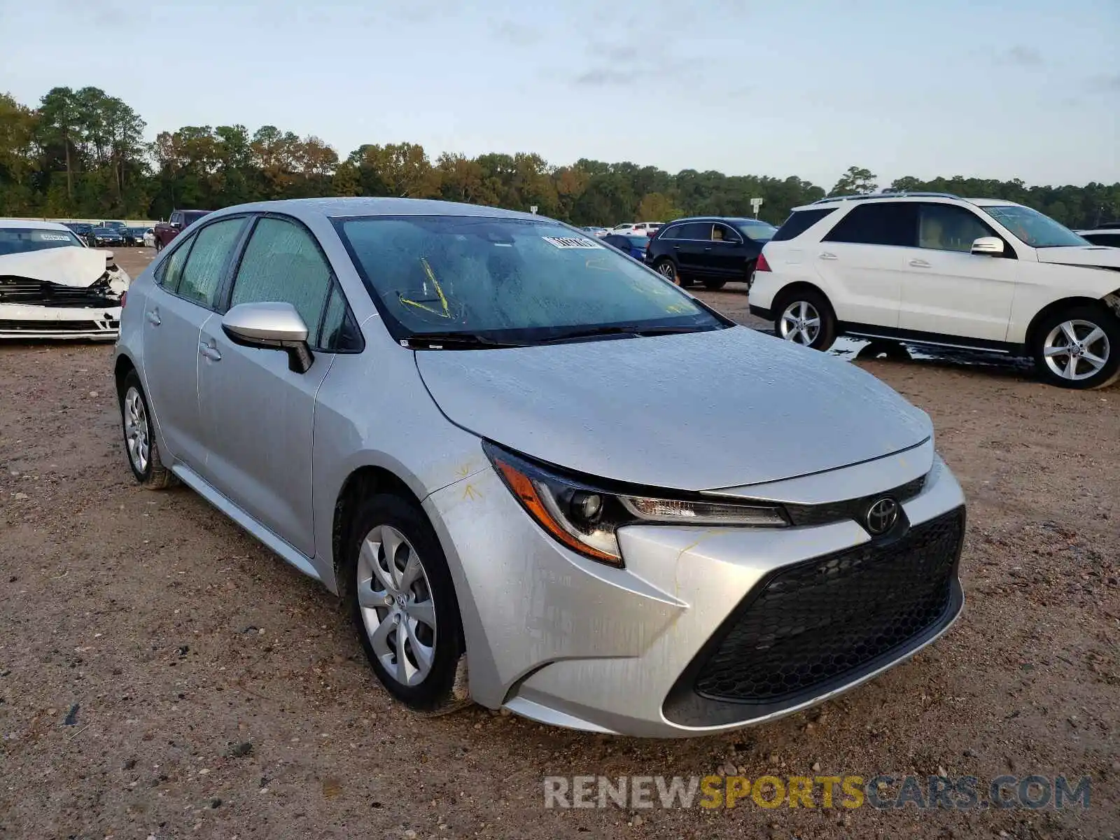 1 Photograph of a damaged car JTDEPRAE5LJ023322 TOYOTA COROLLA 2020