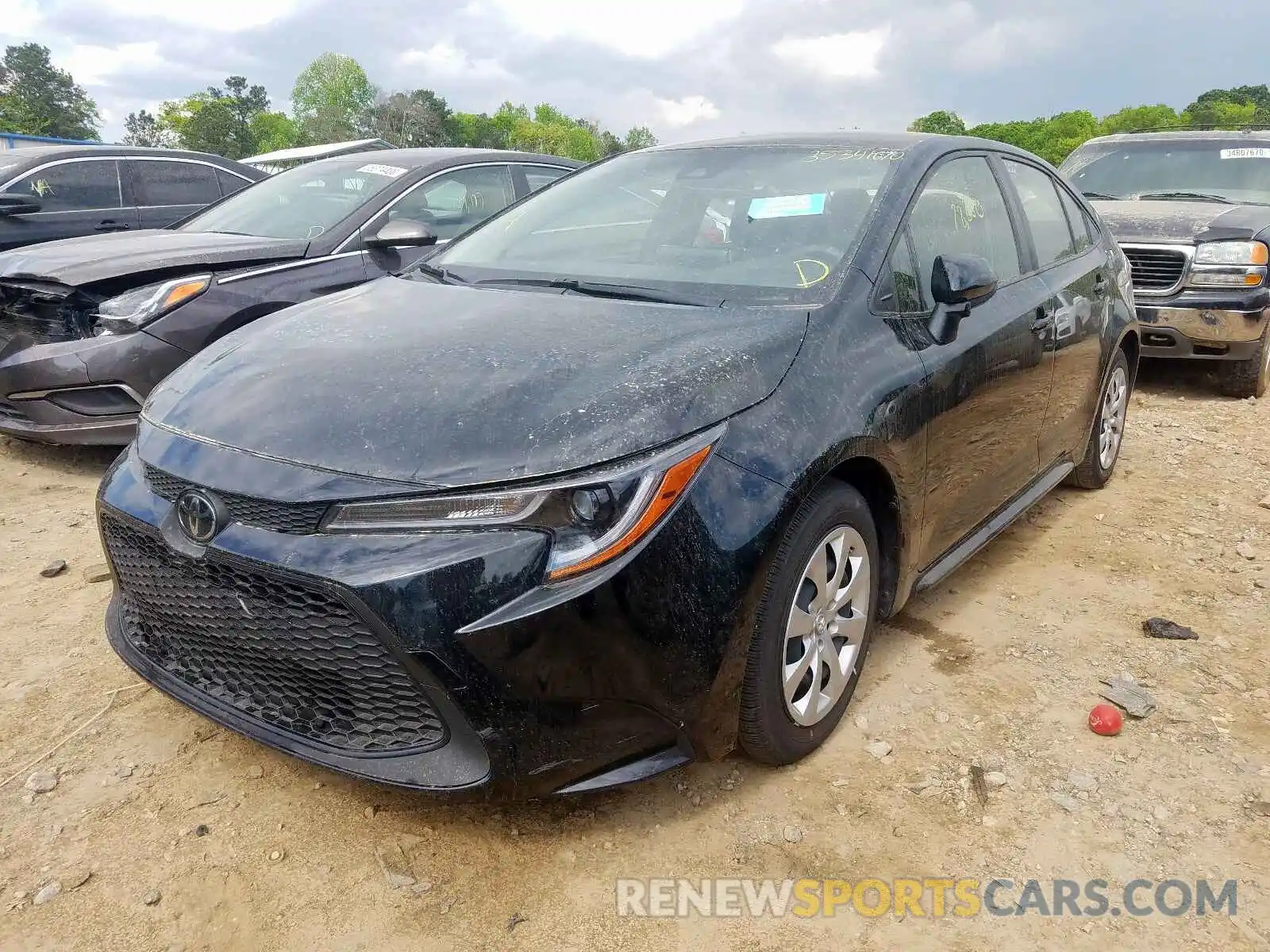 2 Photograph of a damaged car JTDEPRAE5LJ023434 TOYOTA COROLLA 2020